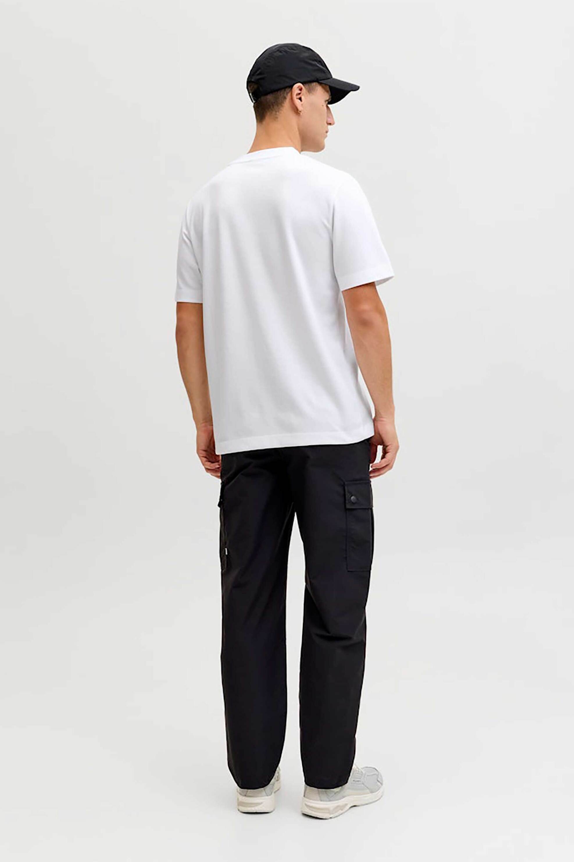 Jack Jones Ανδρικό T-Shirt με Λογότυπο Regular Fit - 12289936 Λευκό
