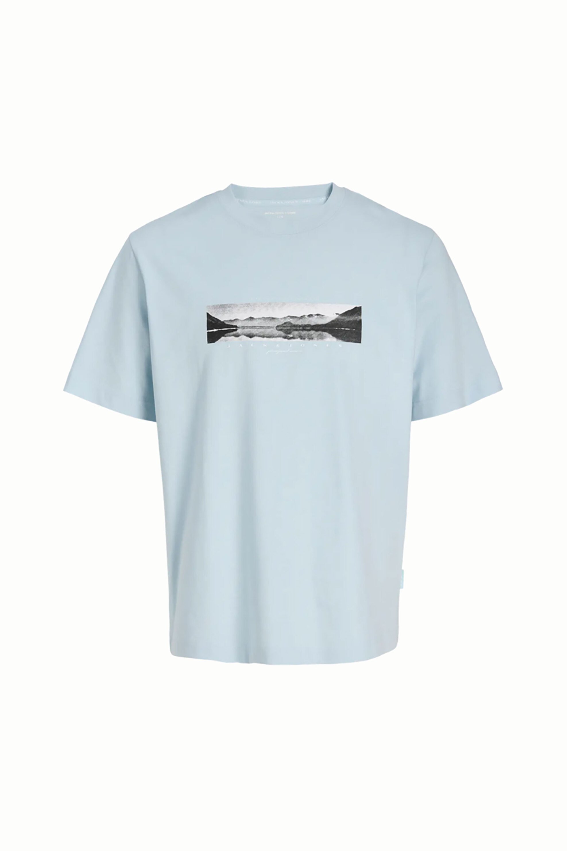 JACK & JONES ανδρικό T-shirt με photo print Regular Fit - 12289870 Γαλάζιο