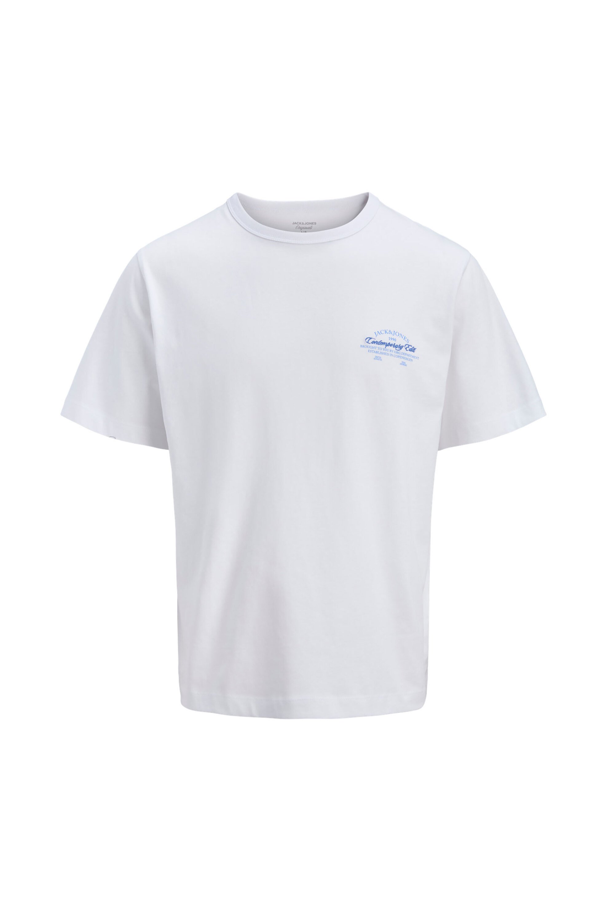 JACK & JONES ανδρικό T-shirt με λογότυπο Regular Fit - 12290859 Λευκό