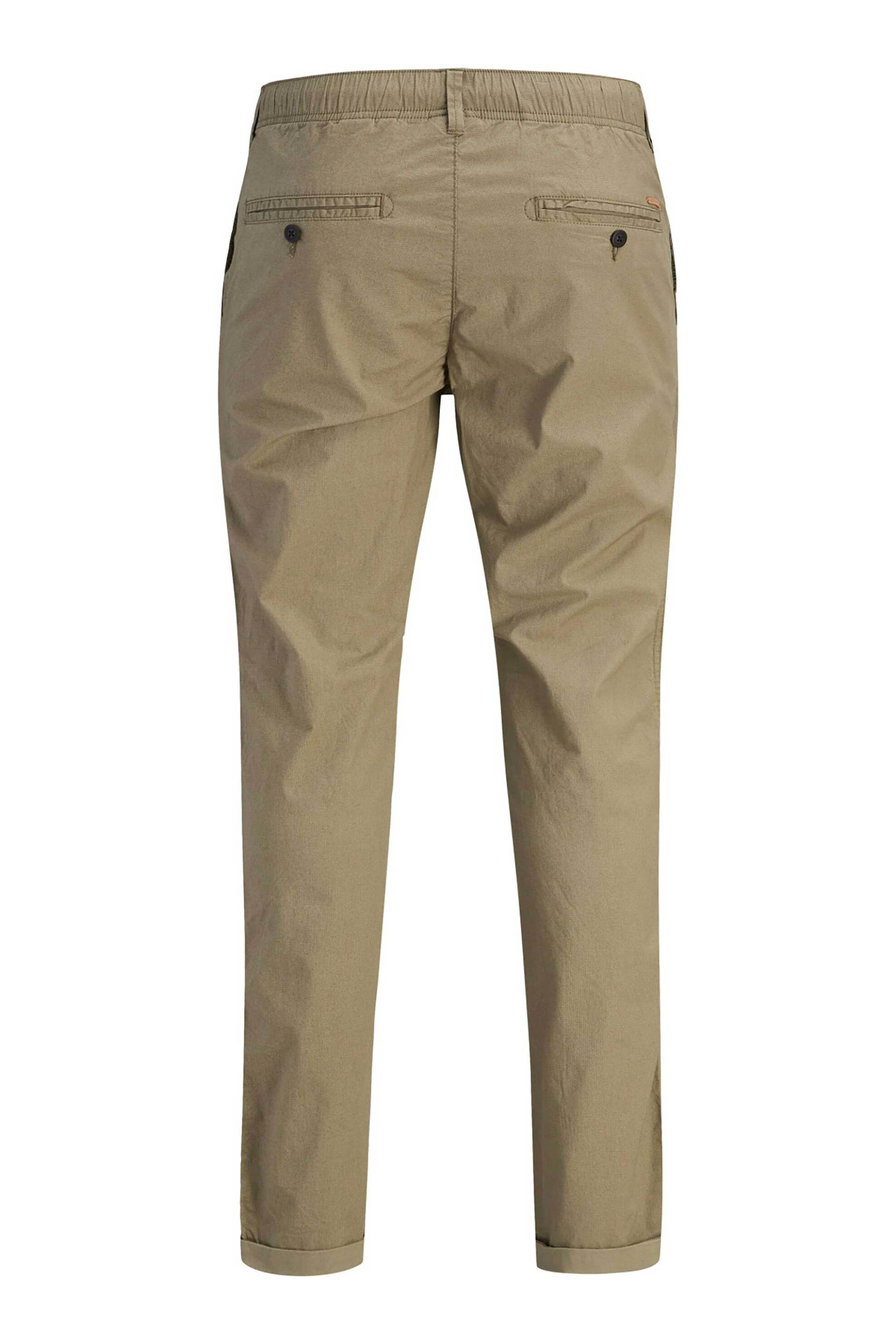 Jack Jones Ανδρικό Παντελόνι Chino με Ελαστική Μέση Slim Fit - 12293491 Μπεζ