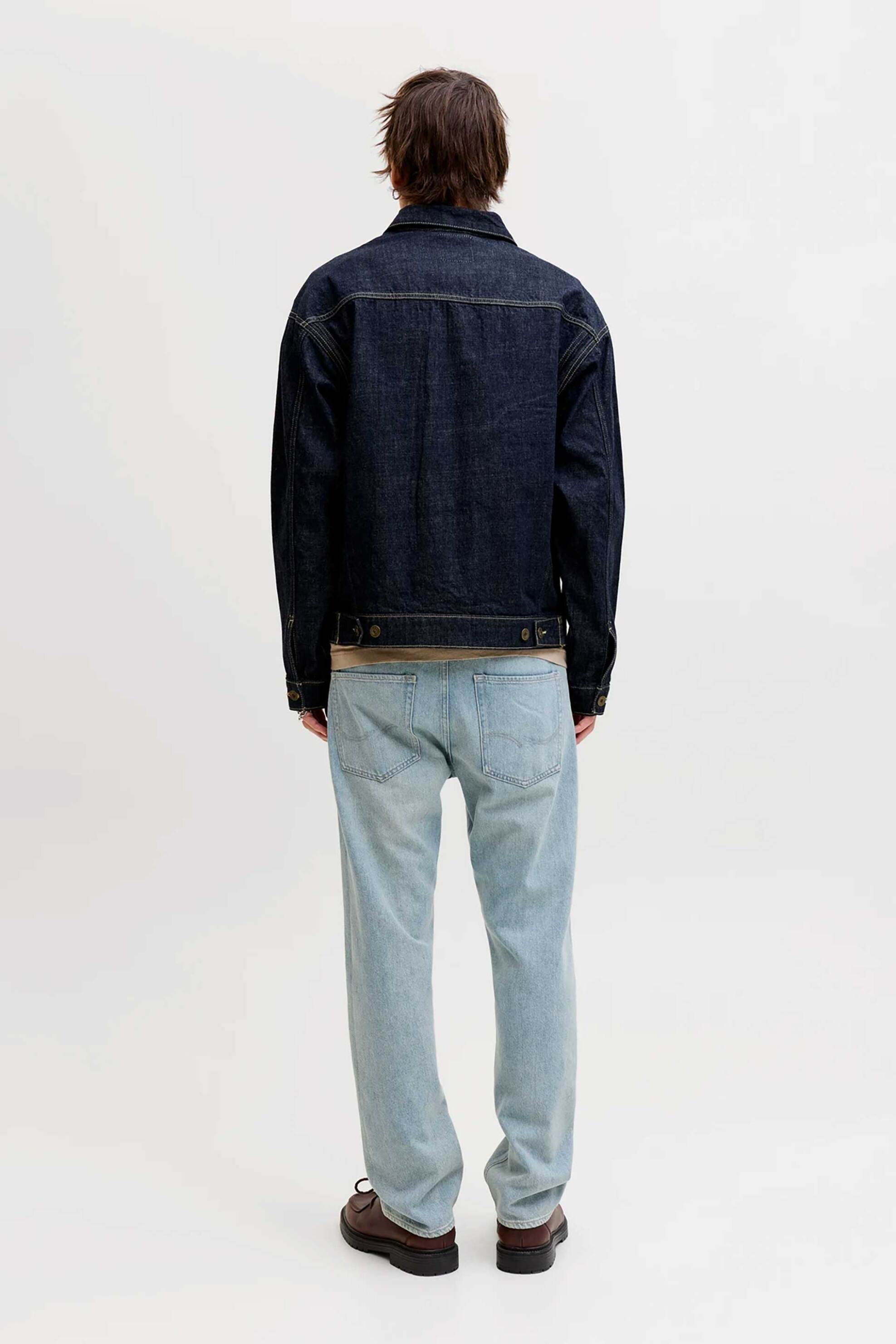 Jack Jones Ανδρικό Τζιν Παντελόνι Πεντάτσεπο Relaxed Fit - 12289568 Denim Blue Ανοιχτό