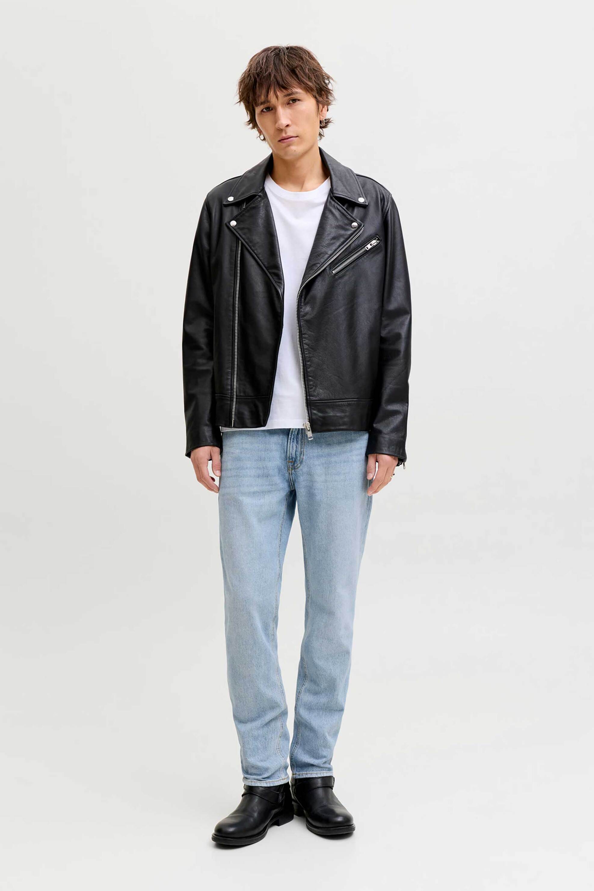 JACK & JONES ανδρικό τζιν παντελόνι πεντάτσεπο Regular Fit - 12291693 Denim Blue Ανοιχτό