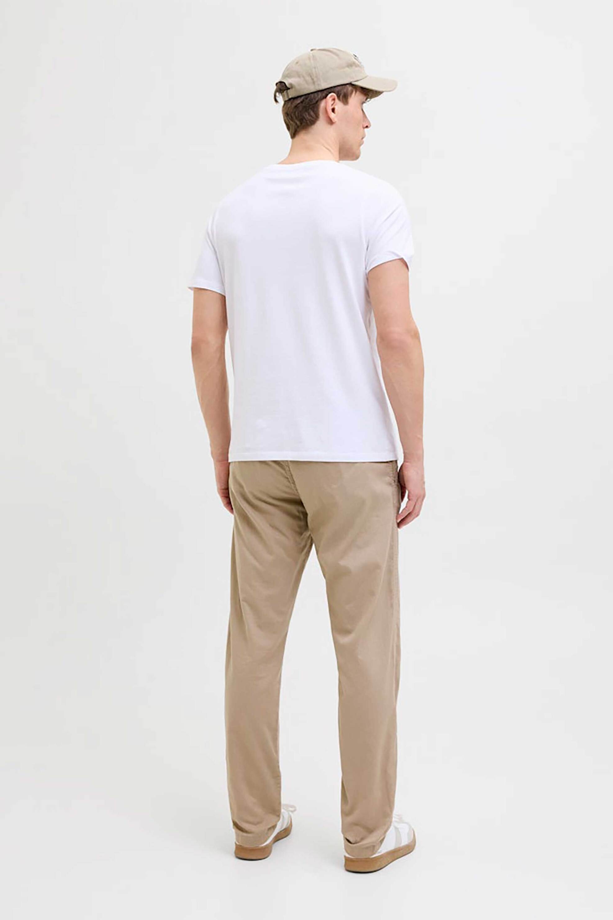 Jack Jones Ανδρικό Παντελόνι Casual με Ελαστική Μέση Relaxed Fit - 12274977 Καμηλό