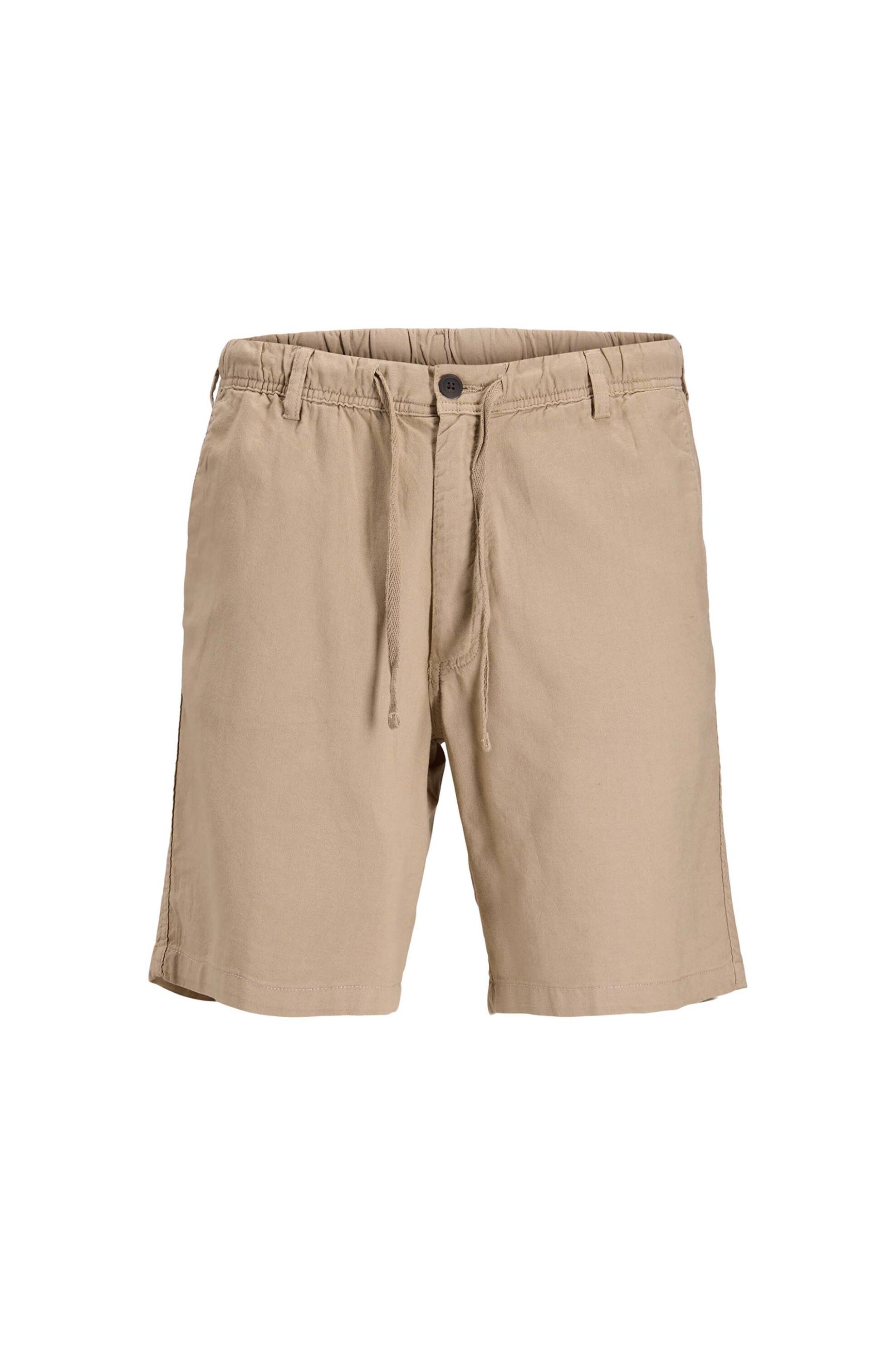 JACK & JONES ανδρική βερμούδα με ελαστική μέση Relaxed Fit - 12292332 Καμηλό