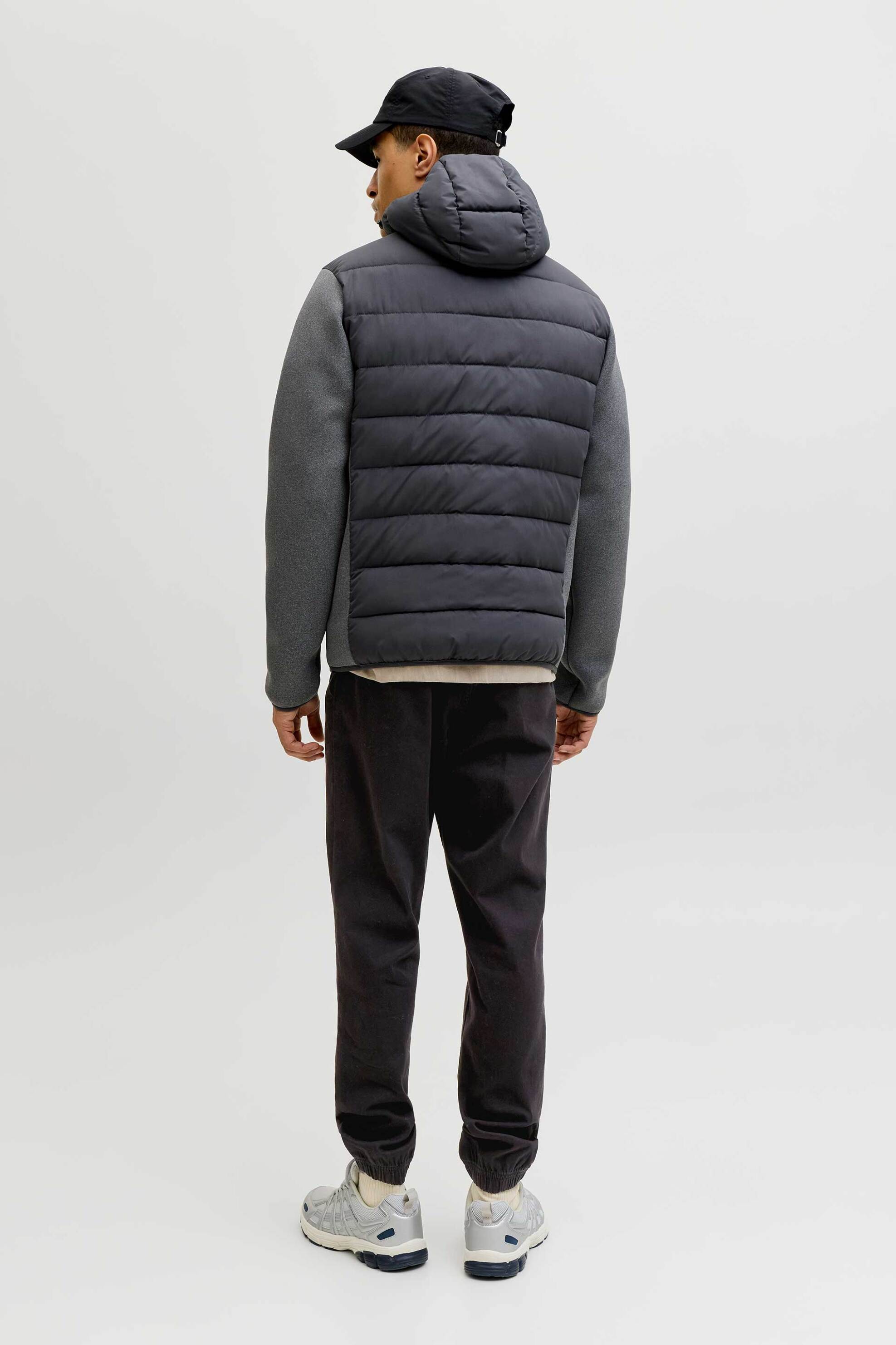 Jack Jones Ανδρικό Παντελόνι με Ελαστική Μέση Regular Fit - 12288471 Μαύρο