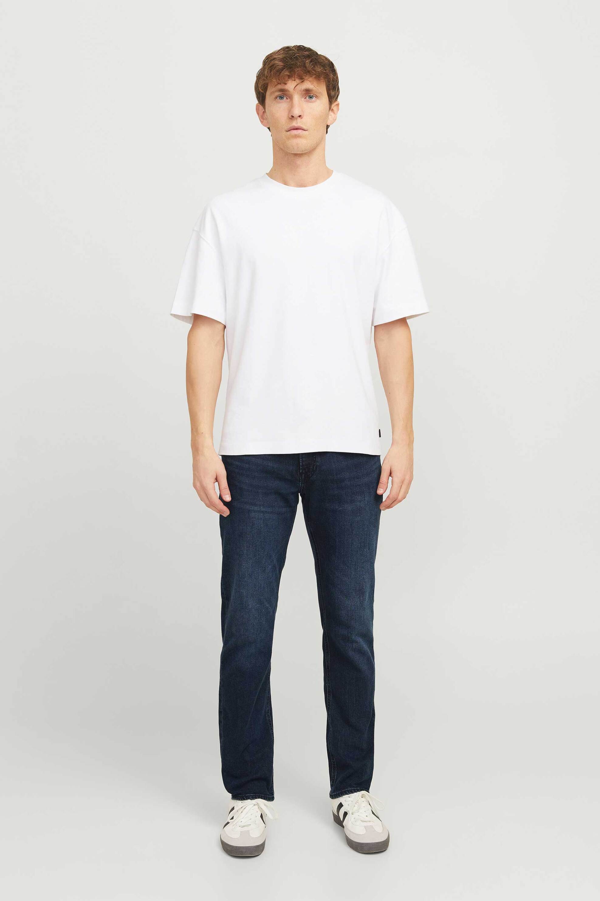 JACK & JONES ανδρικό τζιν παντελόνι πεντάτσεπο Regular Fit "Clark Original Am 300" - 12274506 Μπλε