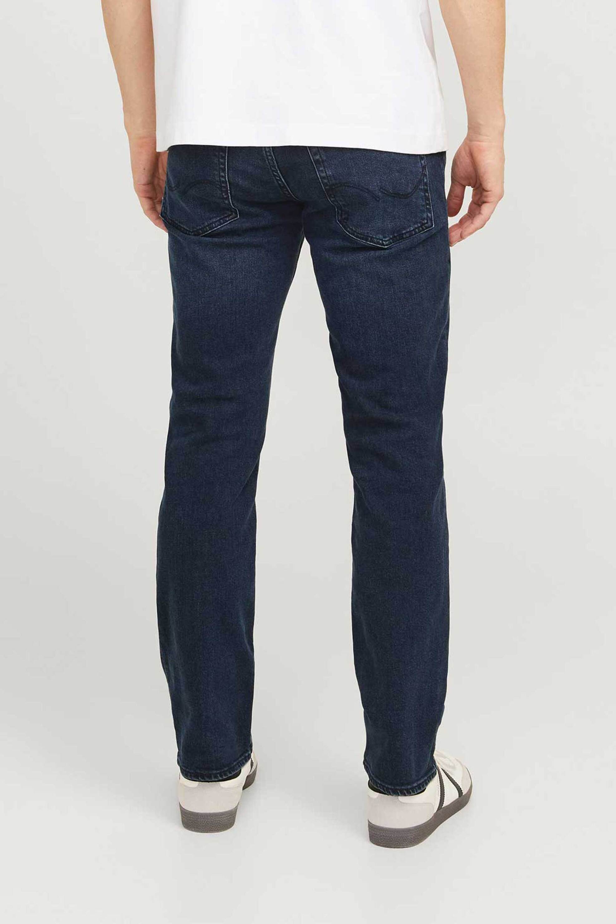Jack Jones Ανδρικό Τζιν Παντελόνι Πεντάτσεπο Regular Fit Clark Original Am 300 - 12274506 Μπλε