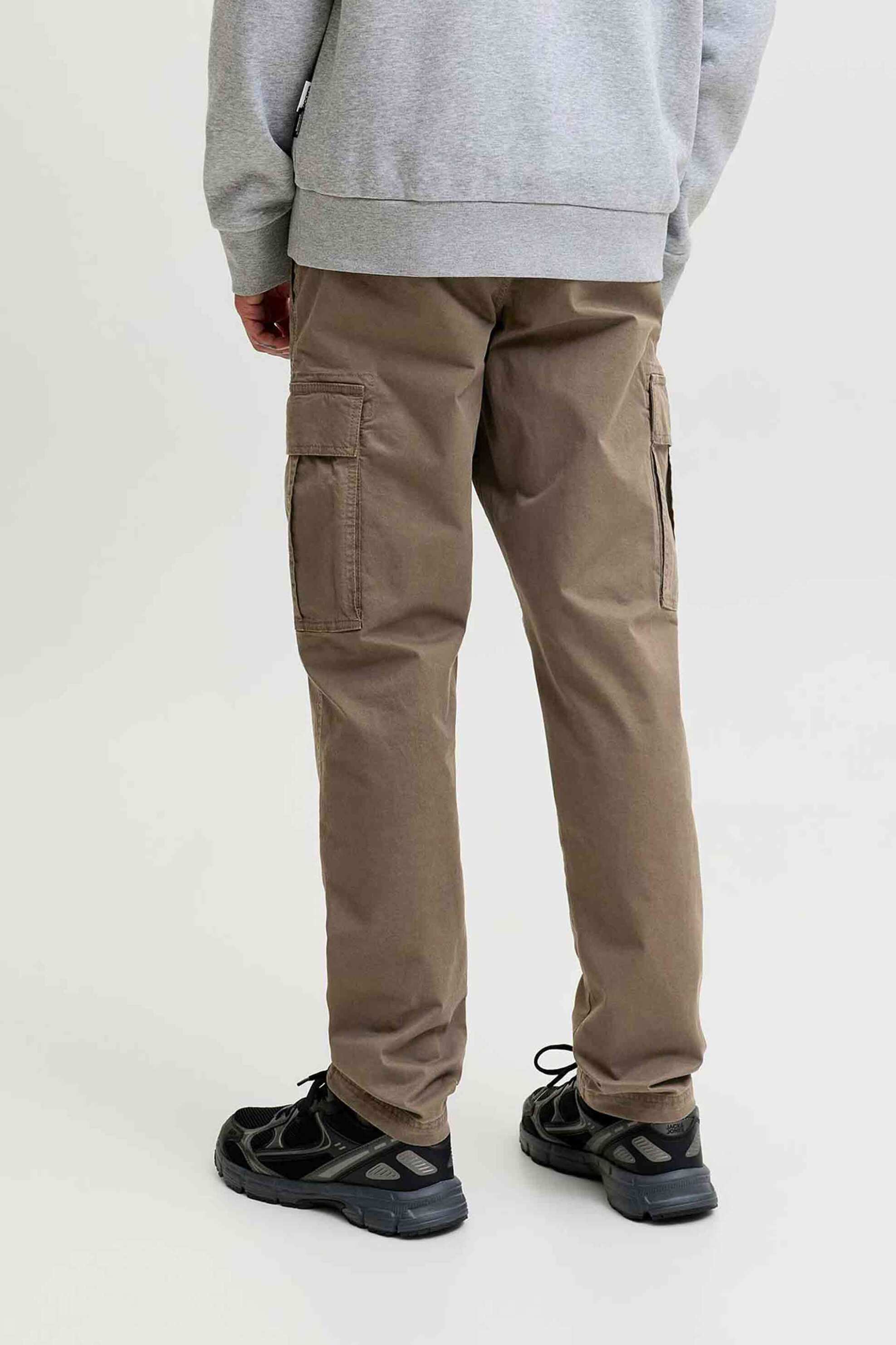Jack Jones Ανδρικό Παντελόνι Cargo Μονόχρωμο Relaxed Fit - 12291962 Καφέ