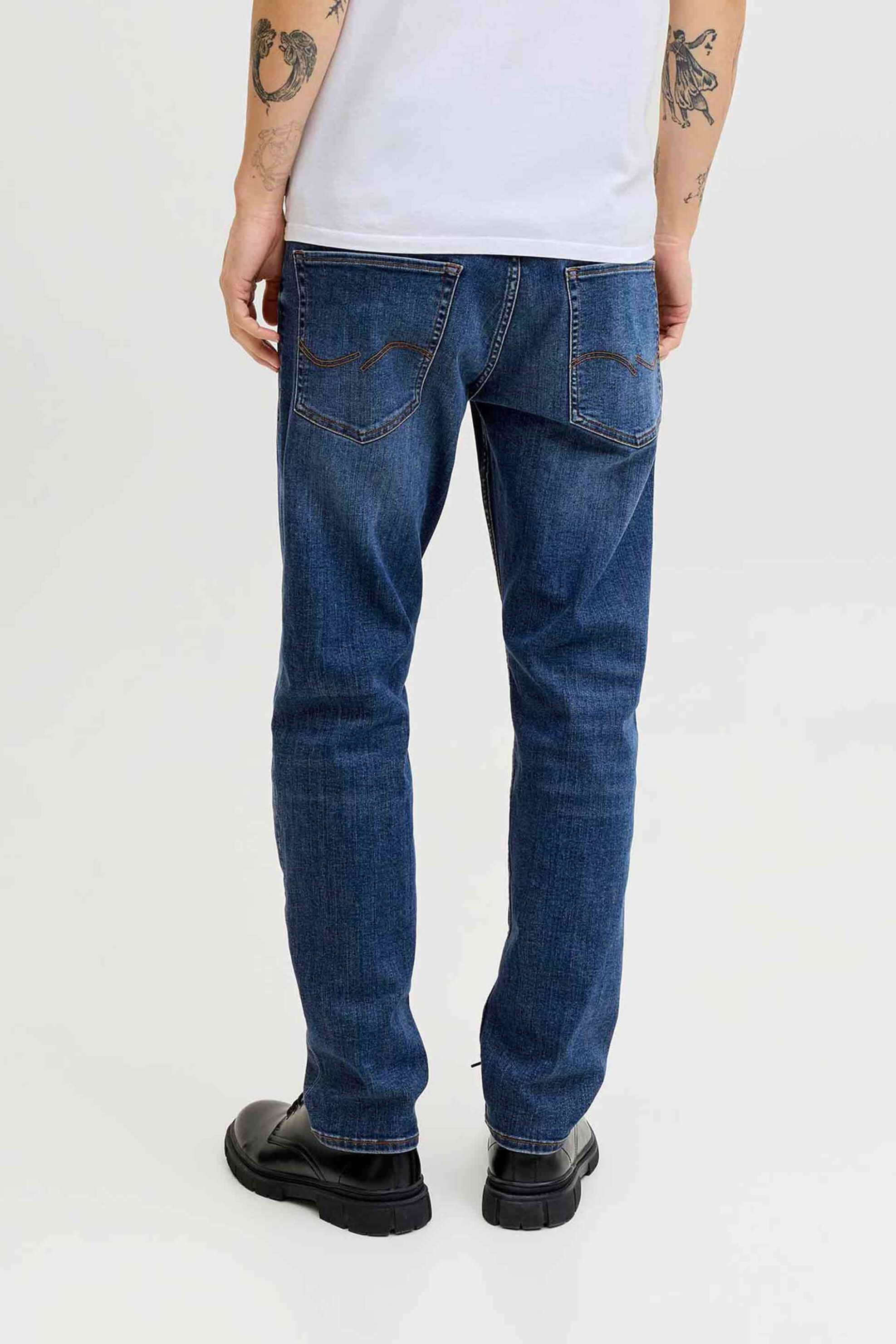Jack Jones Ανδρικό Τζιν Παντελόνι Relaxed Fit Mike Original St 172 - 12289829 Μπλε