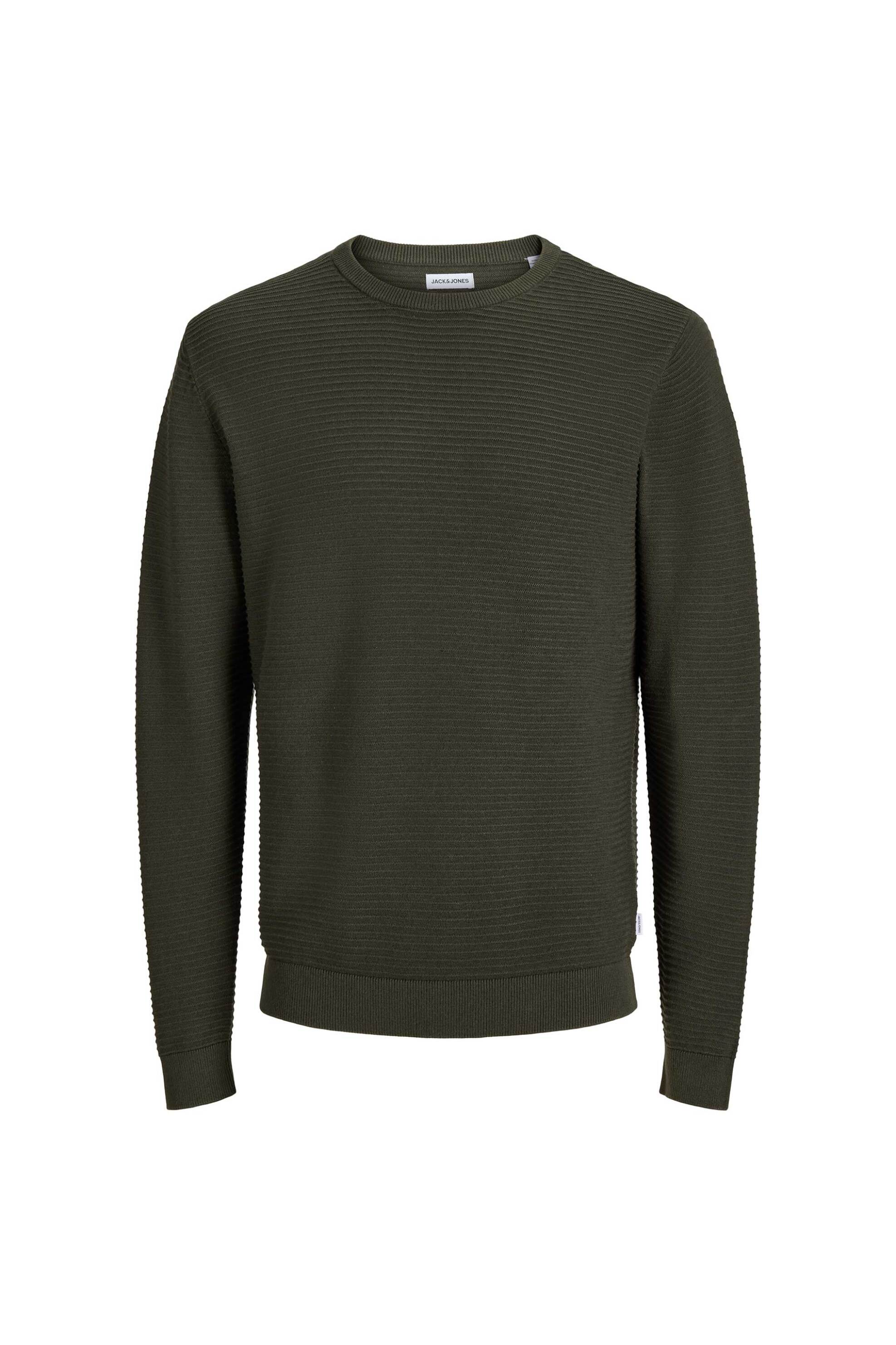 JACK & JONES ανδρική πλεκτή μπλούζα μονόχρωμη "Ebrody" - 12298311 Κυπαρισσί