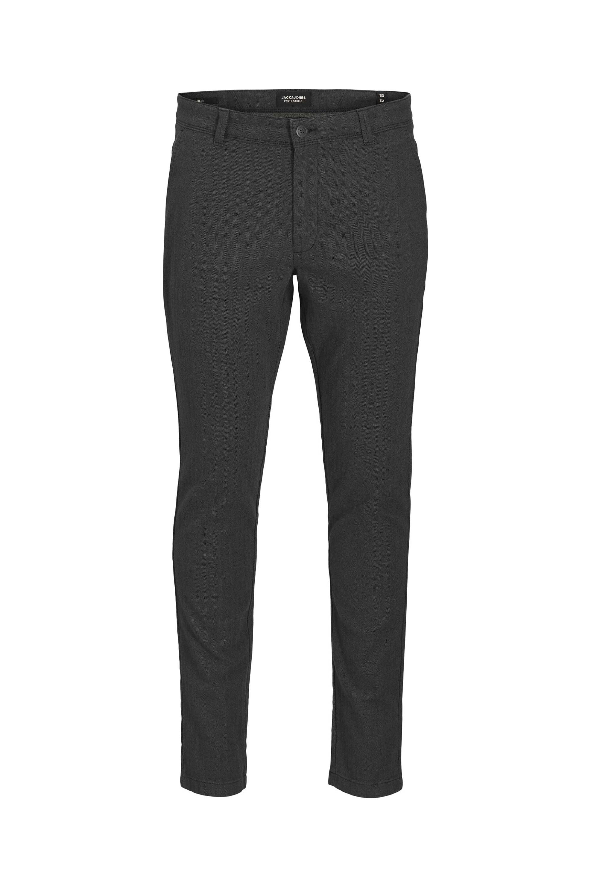 Jack Jones Ανδρικό Παντελόνι Chinos Slim Fit - 12279659 Γκρι Σκούρο