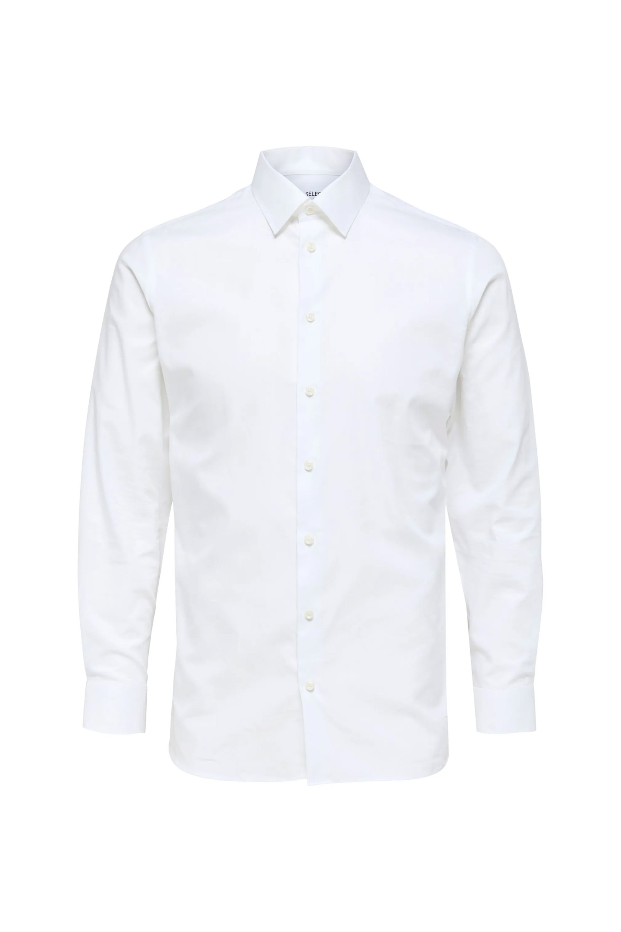 Selected Ανδρικό Πουκάμισο Μονόχρωμο Slim Fit - 16080200 Λευκό