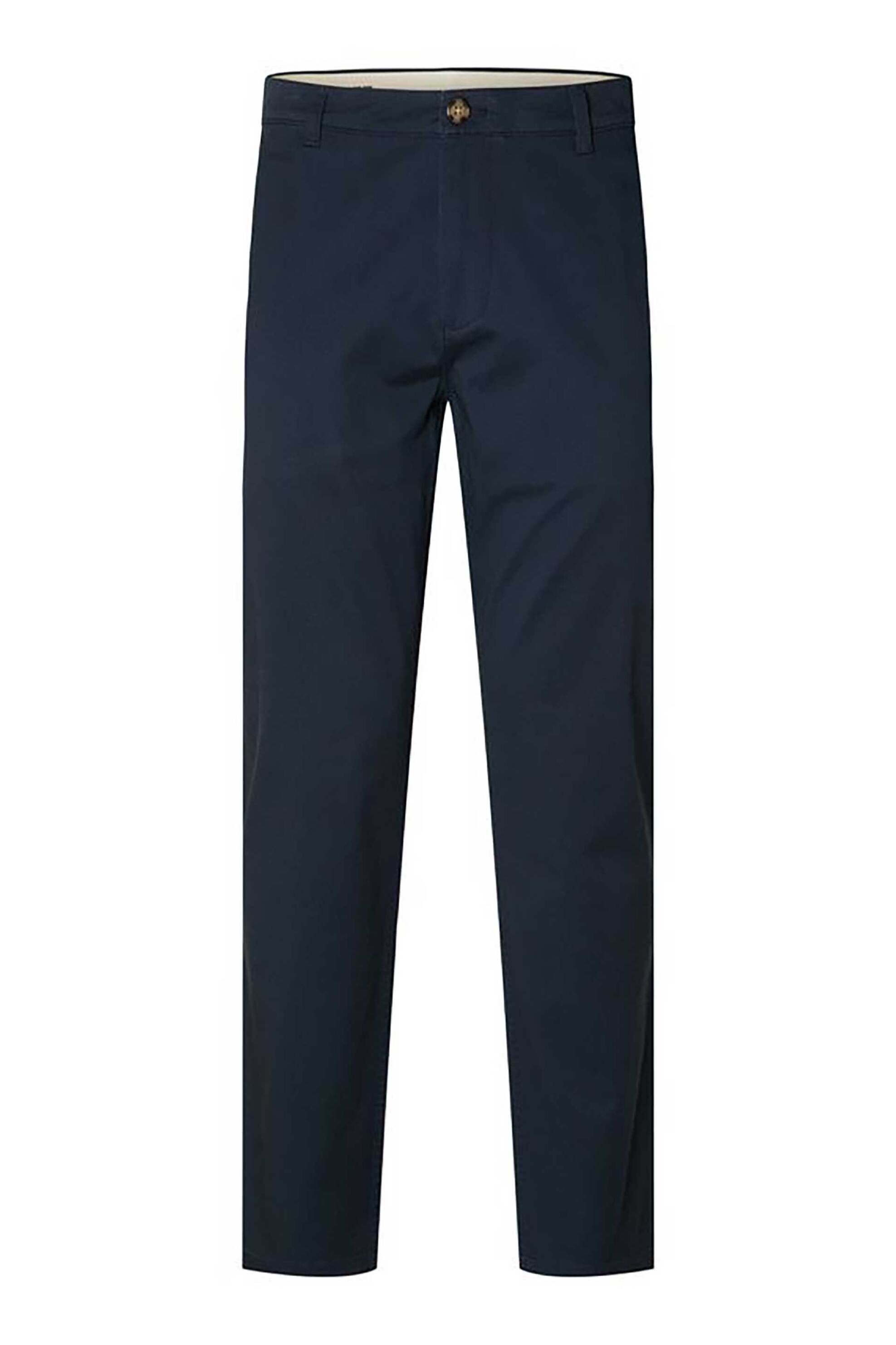 Selected ανδρικό chino παντελόνι μονόχρωμο Slim Fit - 16092255 Μπλε Σκούρο