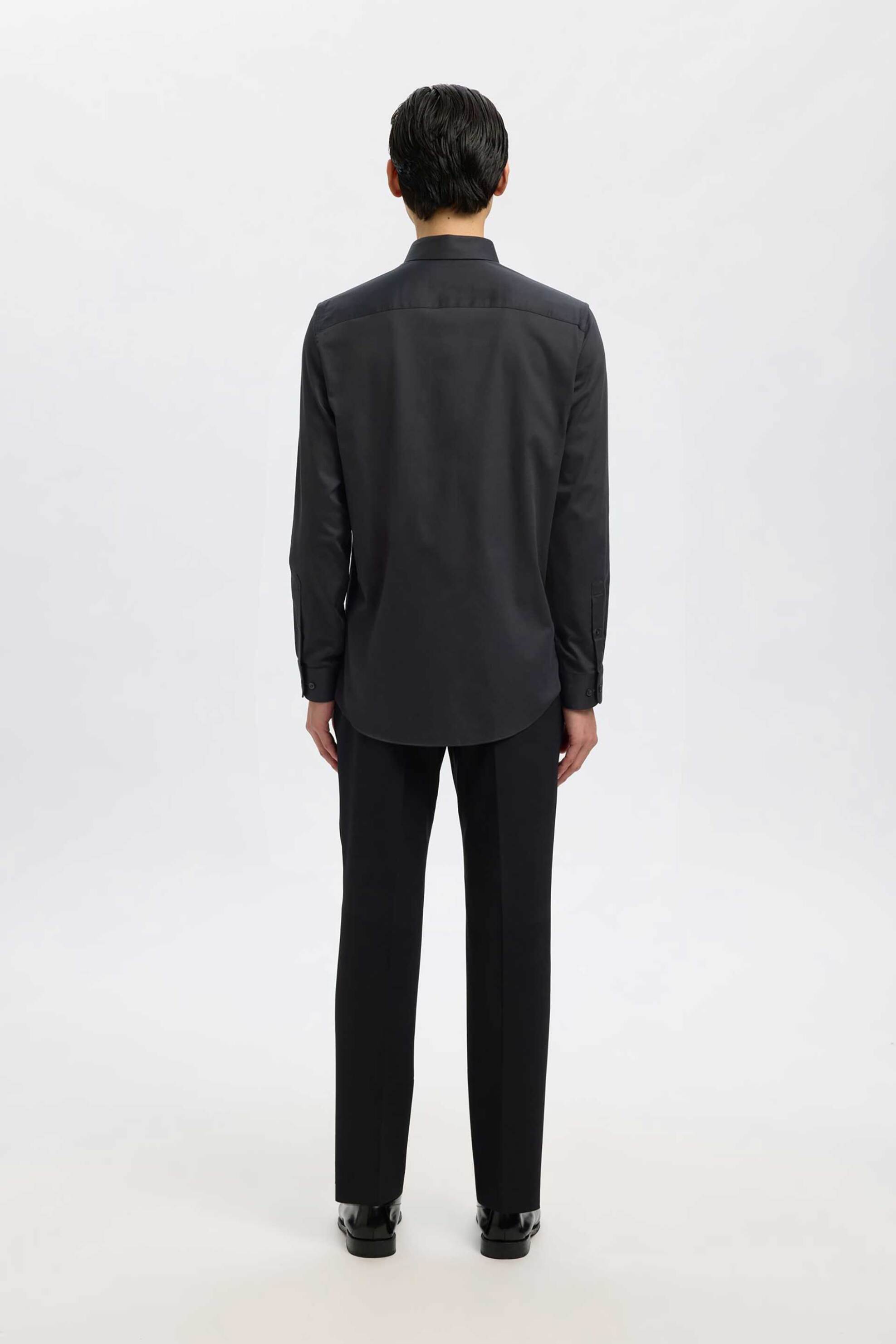 Selected Ανδρικό Πουκάμισο Slim Fit - 16092939 Μαύρο