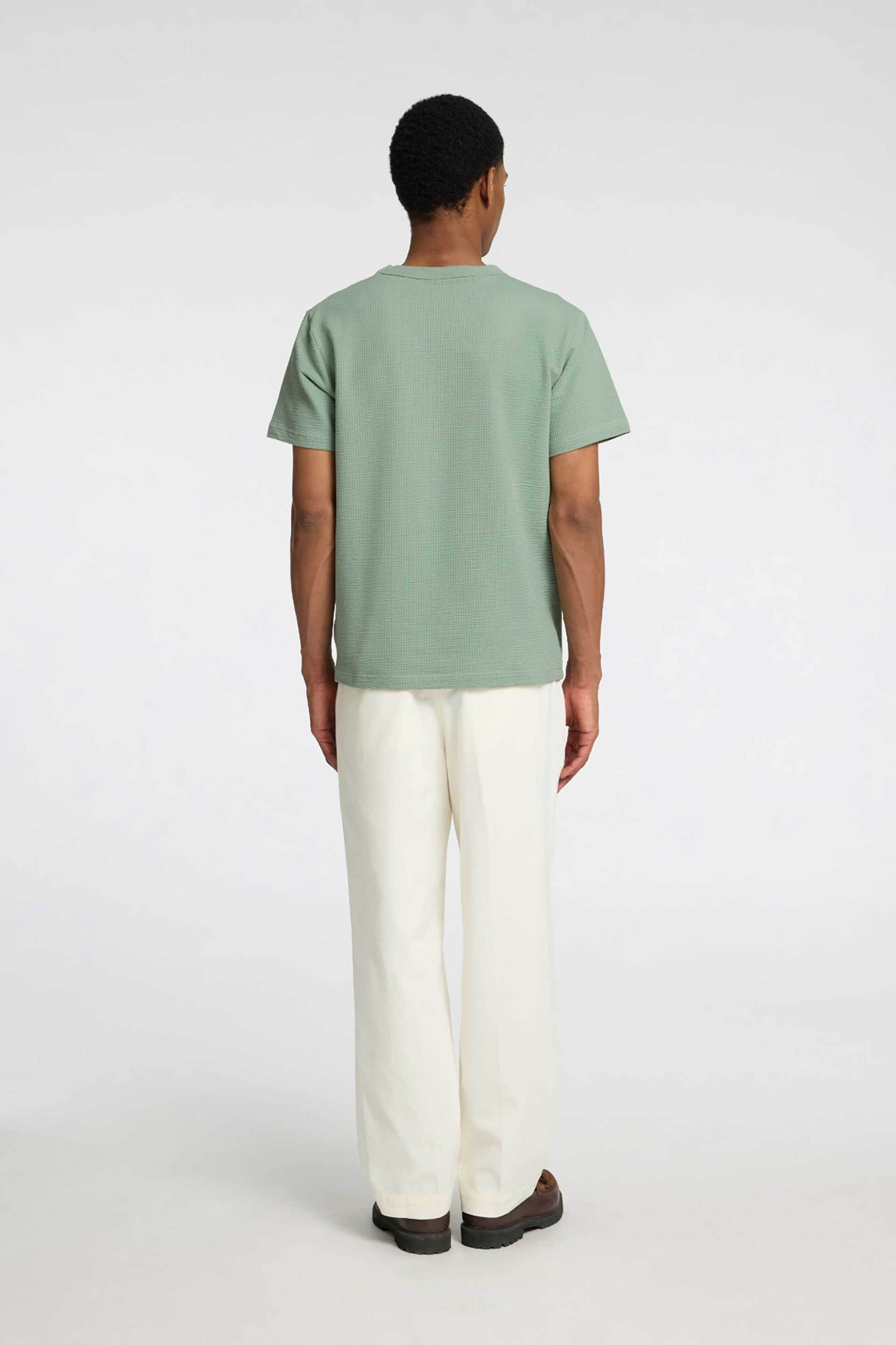 Selected Ανδρικό T-Shirt Μονόχρωμο Regular Fit - 16092769 Πράσινο Μέντας