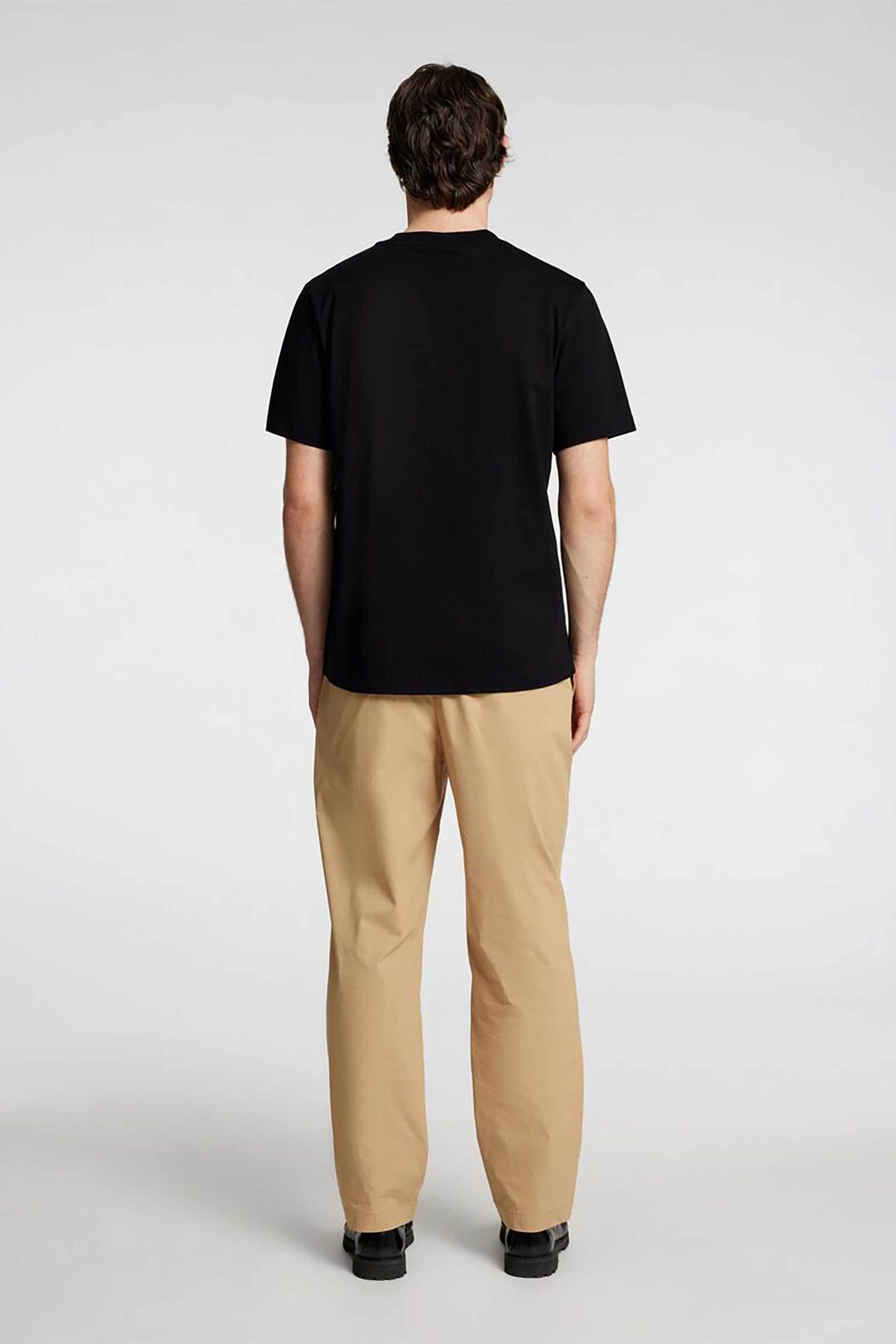 Selected Ανδρικό T-Shirt Μονόχρωμο με Logo Print Regular Fit - 16096779 Μαύρο