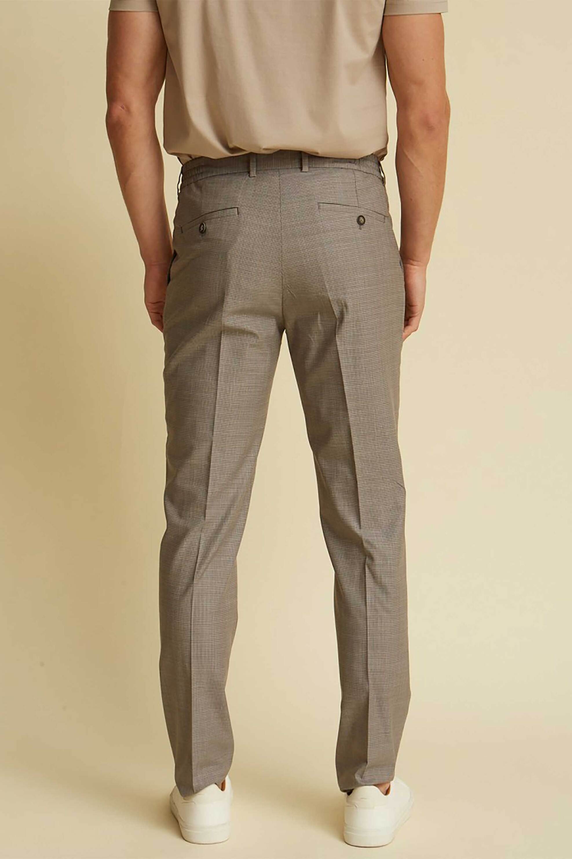 Dors Ανδρικό Παντελόνι Chino με Μικροσχέδιο - 2038034 C01 Γκρι