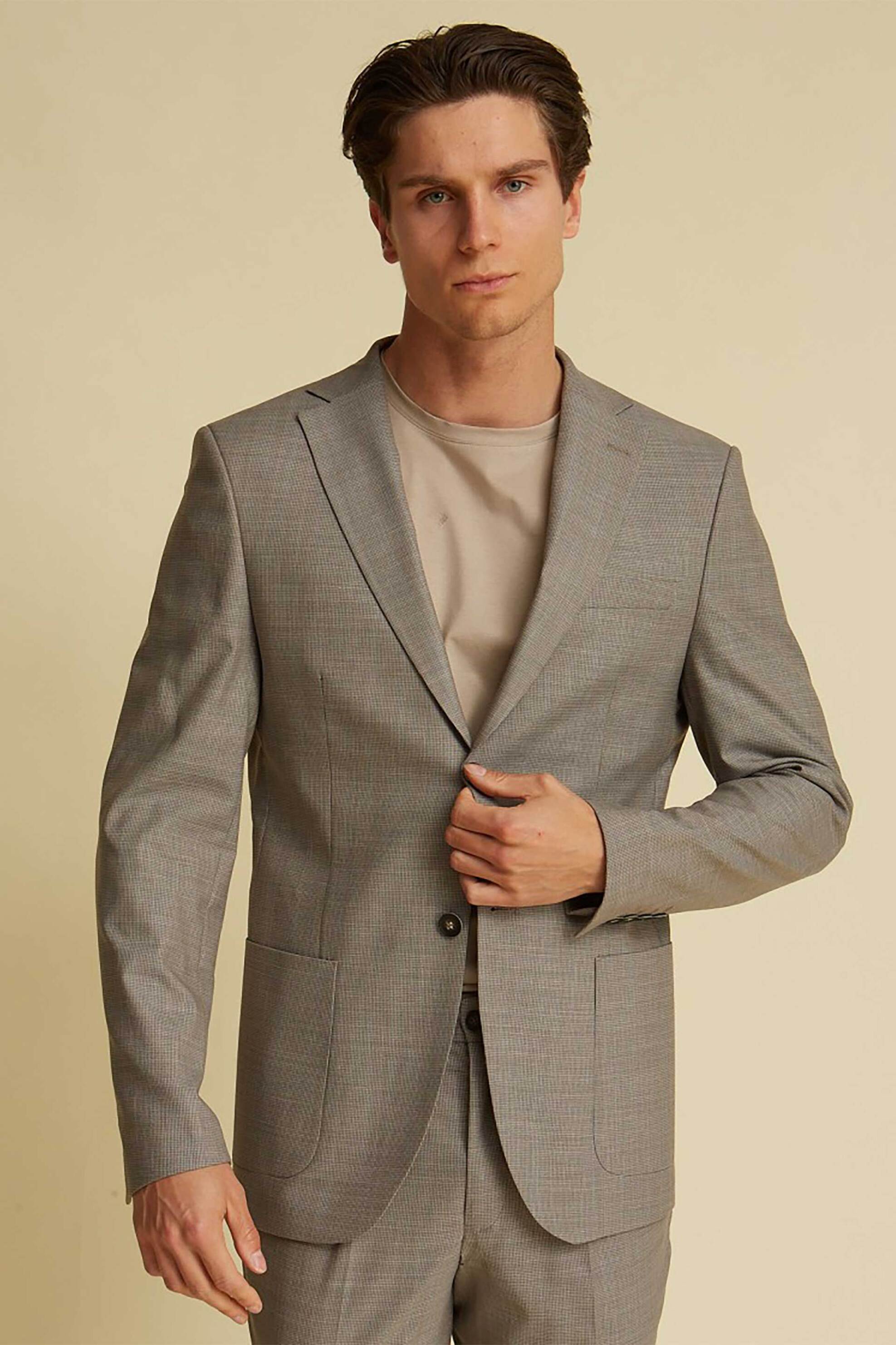 DORS ανδρικό σακάκι κουστουμιού με μικροσχέδιο - 3138034.C01 Γκρι