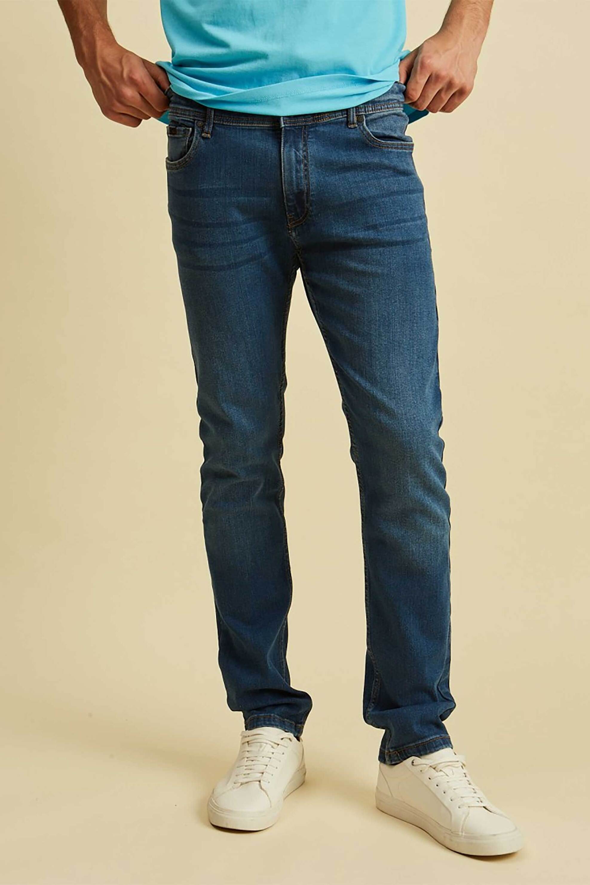 DORS ανδρικό denim παντελόνι πεντάτσεπο Regular Fit - 2038022.C01 Denim Blue φωτογραφία