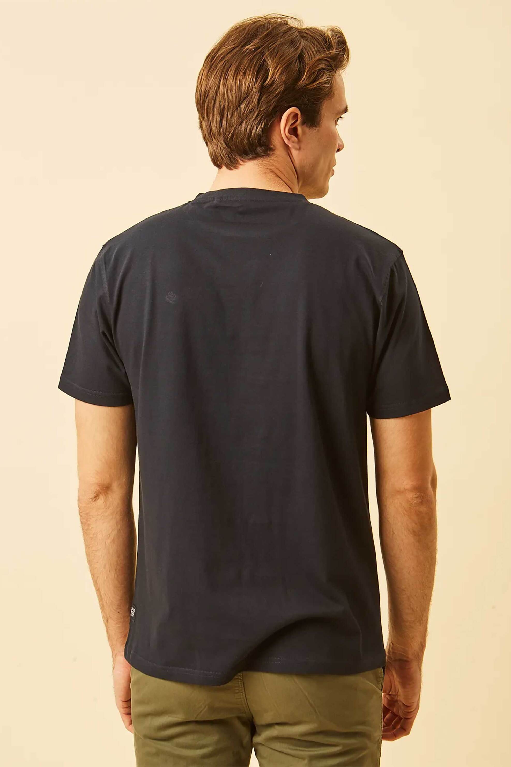 Dors Ανδρικό T-Shirt με Κεντημένο Λογότυπο Regular Fit - 1140020 C02 Μπλε Σκούρο