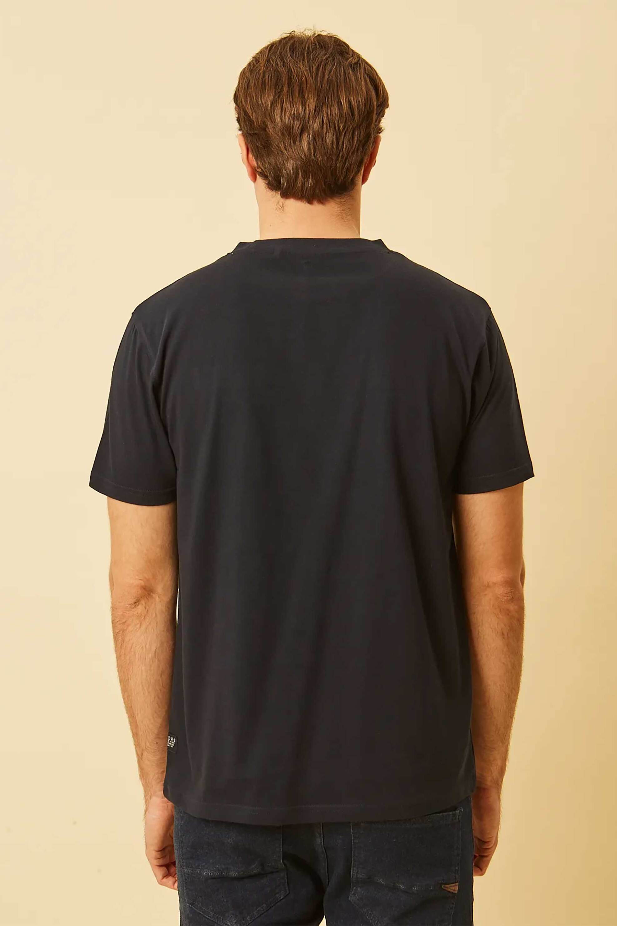Dors Ανδρικό T-Shirt με Τσέπη Και Λογότυπο Regular Fit - 1140023 C02 Μπλε Σκούρο