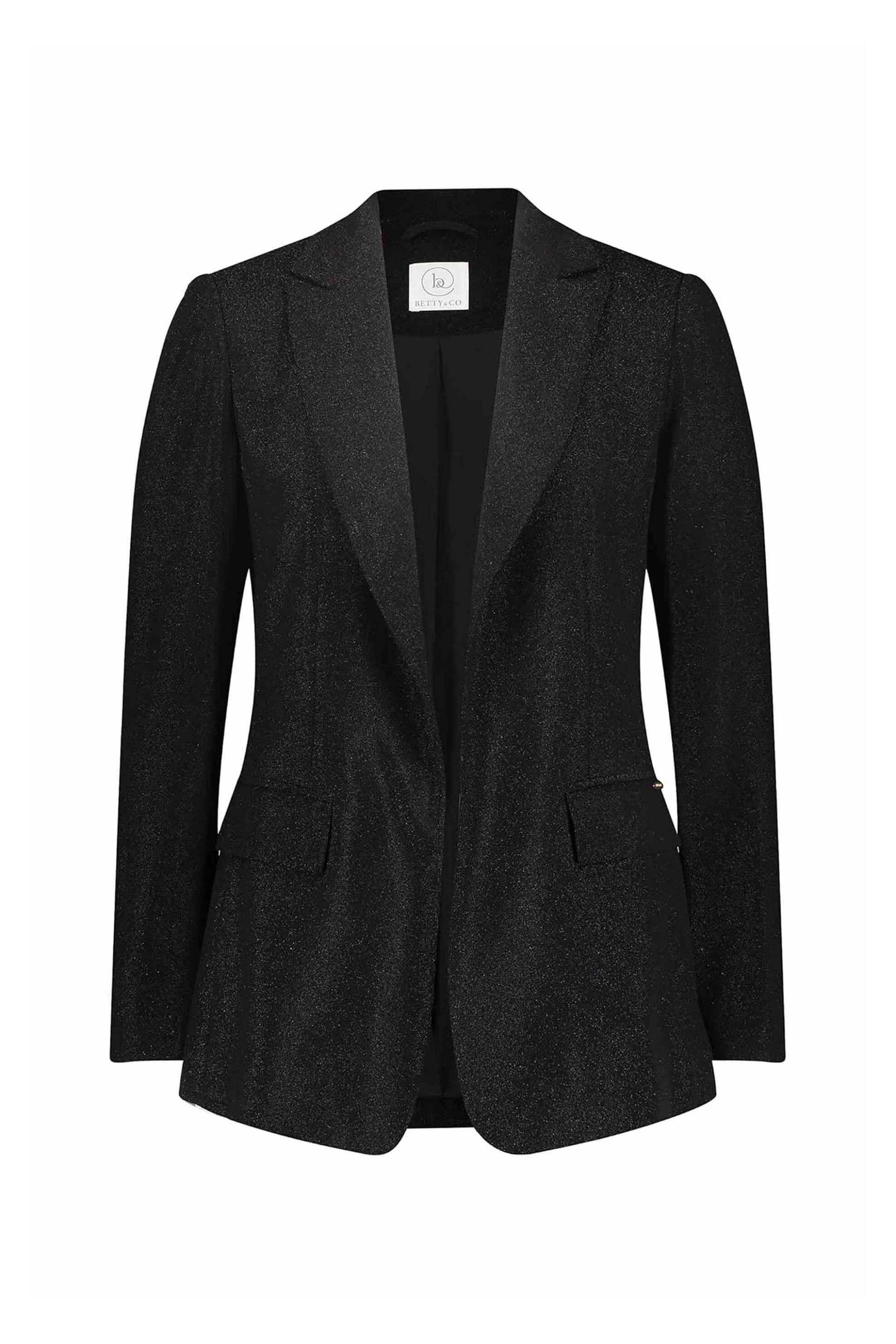 BETTY & CO γυναικείο σακάκι με μεταλλικές ίνες - 4309/3359 Μαύρο φωτογραφία