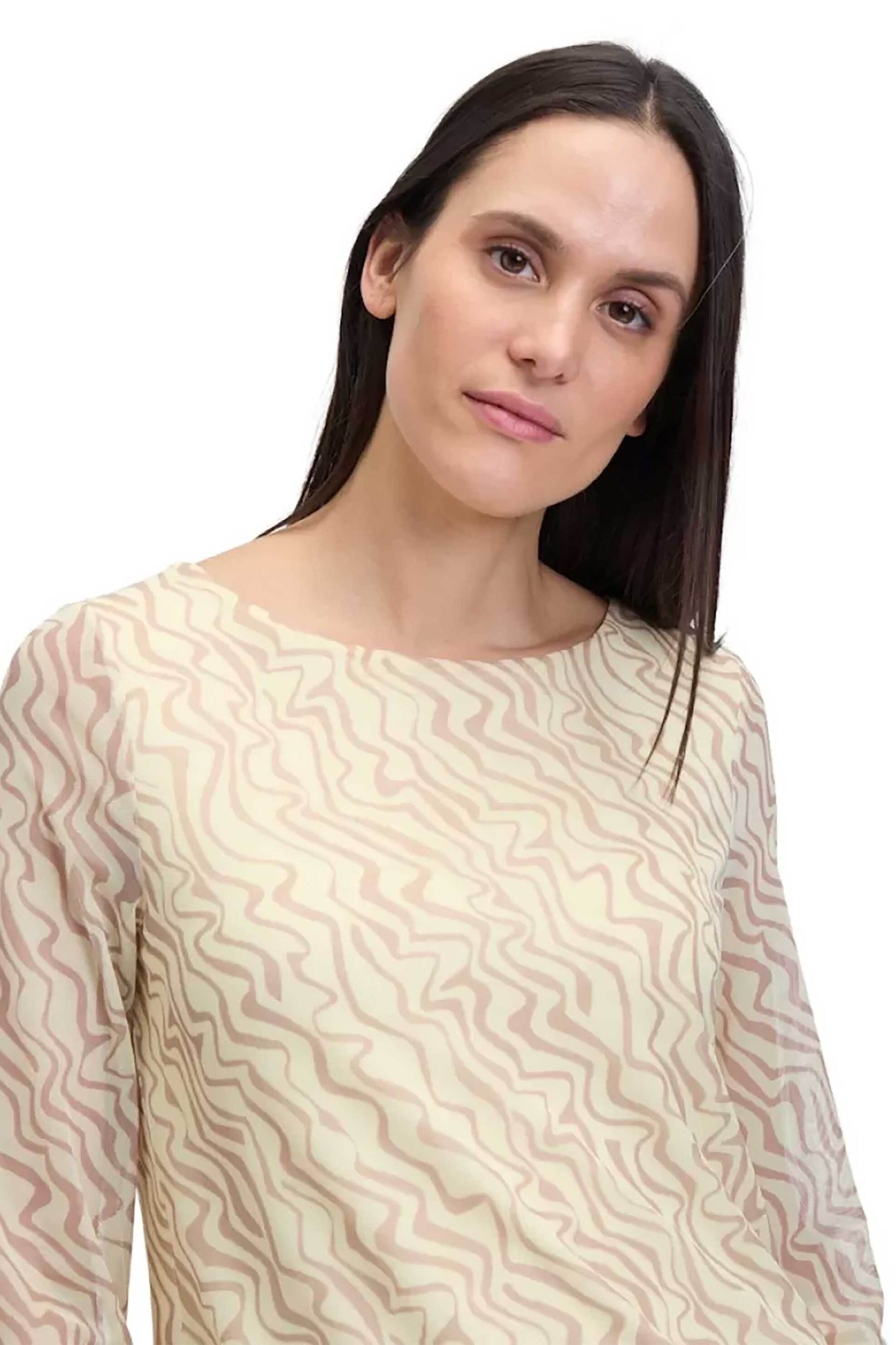BETTY & CO γυναικεία μπλούζα με all-over print - 2196/3164 Μπεζ φωτογραφία