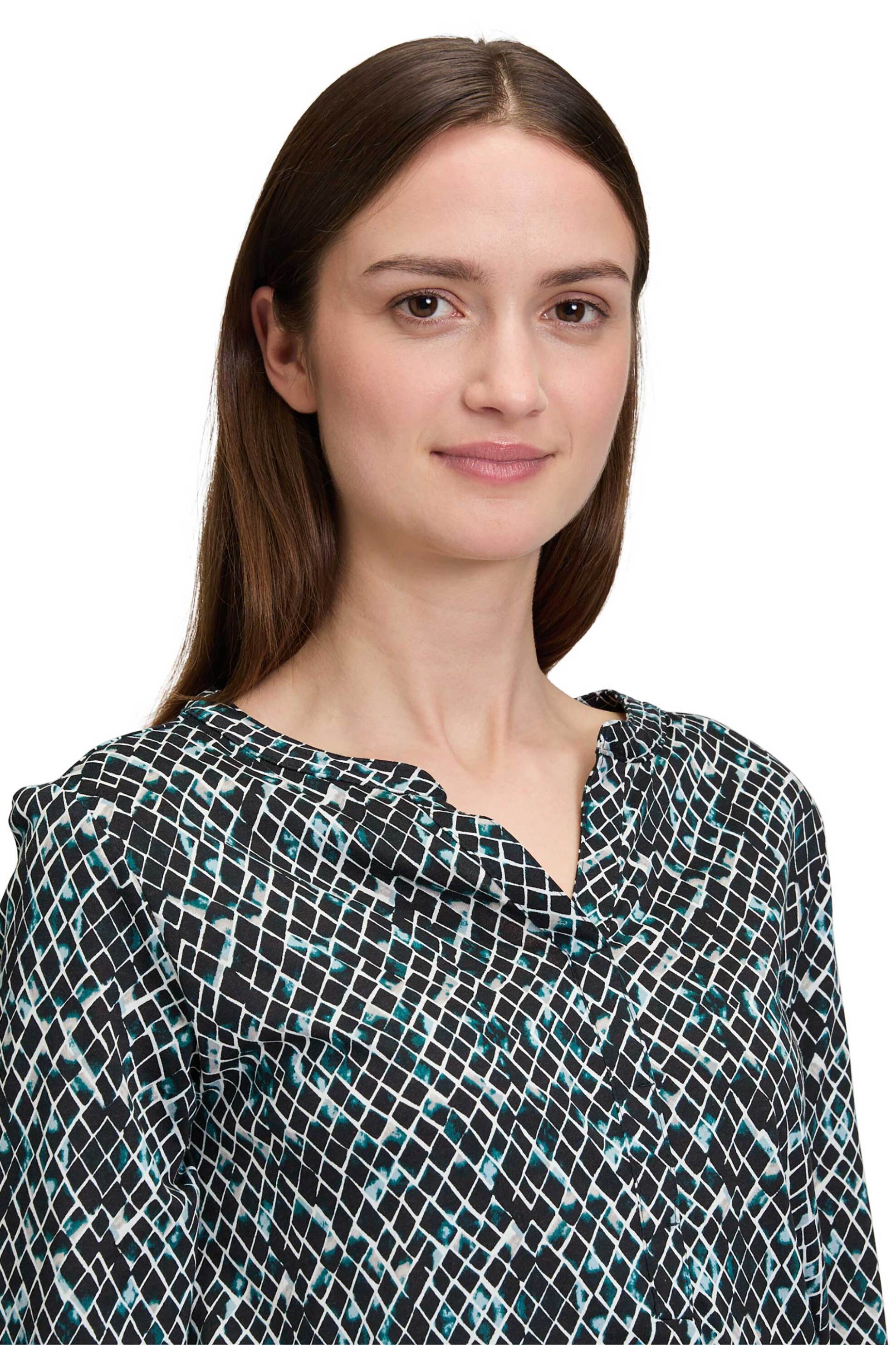 BETTY & CO γυναικεία μπλούζα με all-over graphic print - 2297/3352 Μπλε φωτογραφία