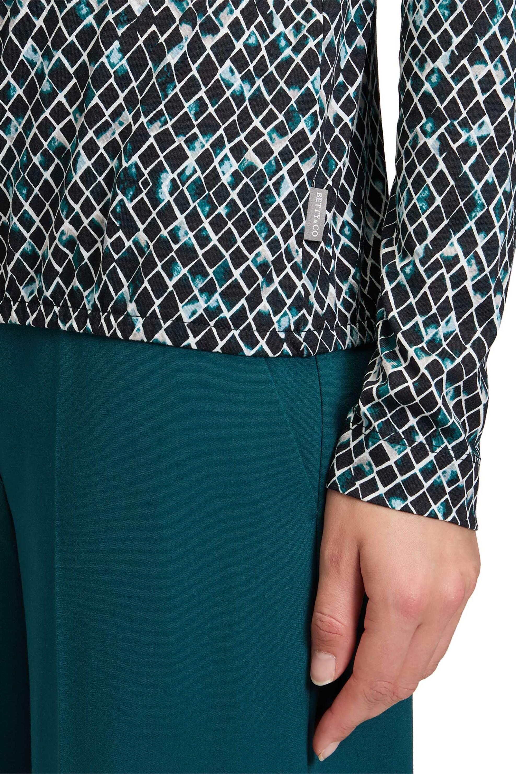 BETTY & CO γυναικεία μπλούζα με all-over graphic print - 2297/3352 Μπλε φωτογραφία