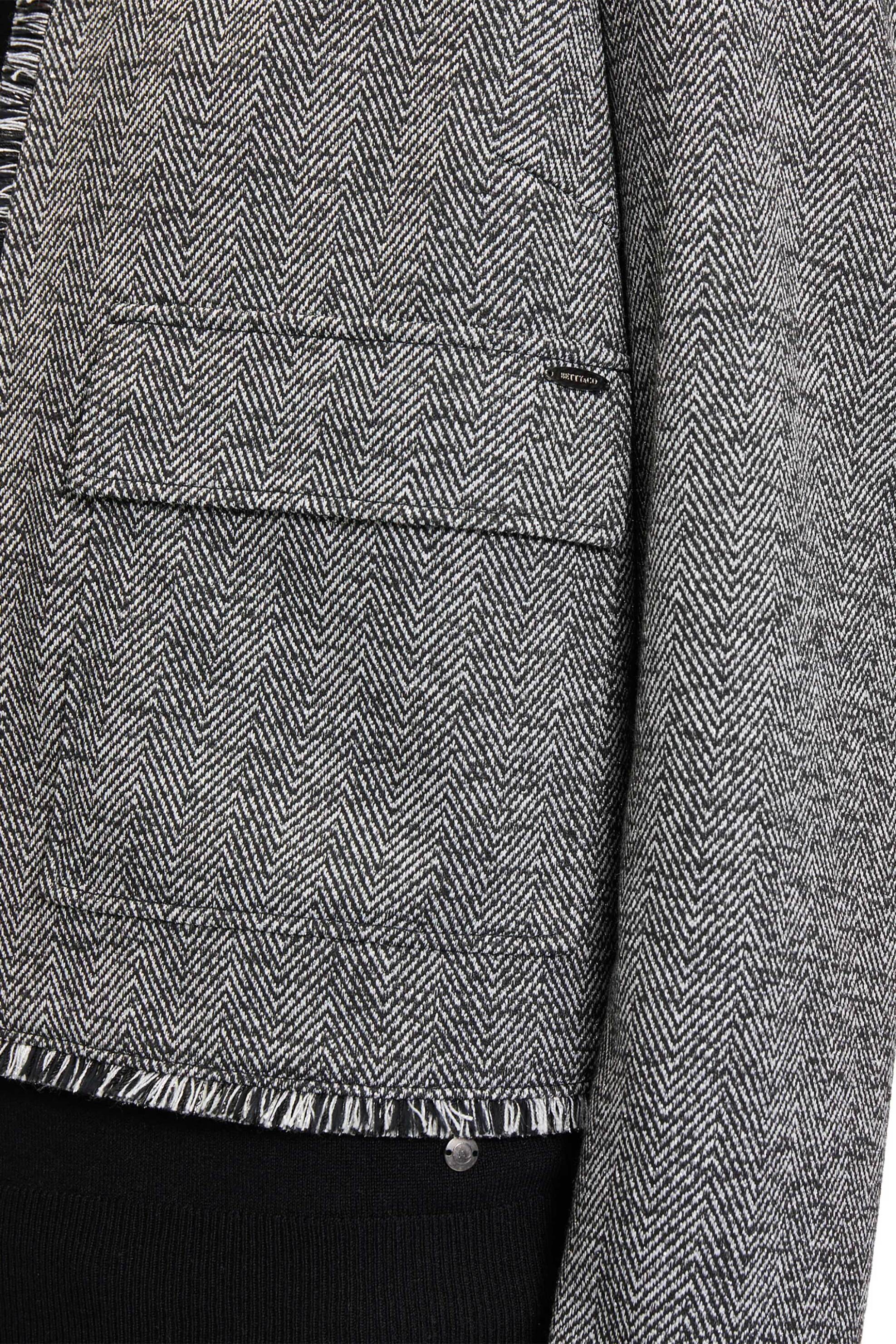 BETTY & CO γυναικείο σακάκι με σχέδιο ψαροκόκαλο - 4438/3055 Γκρι φωτογραφία