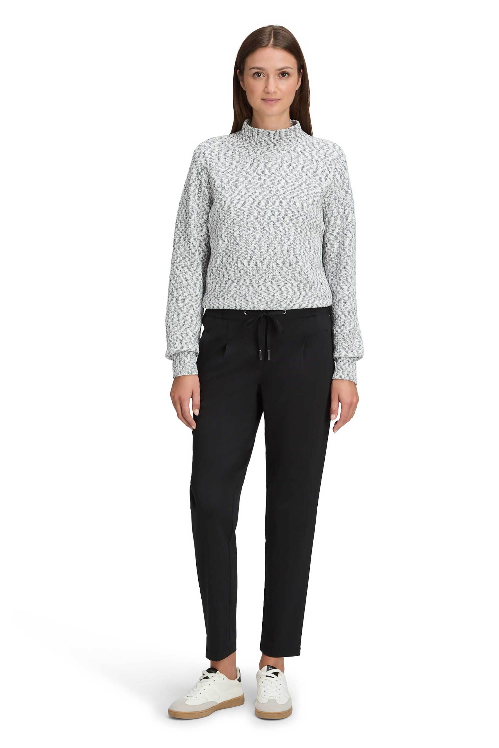 BETTY & CO BETTY & CO γυναικείο παντελόνι cropped ψηλόμεσο - 6500/3138 Μαύρο