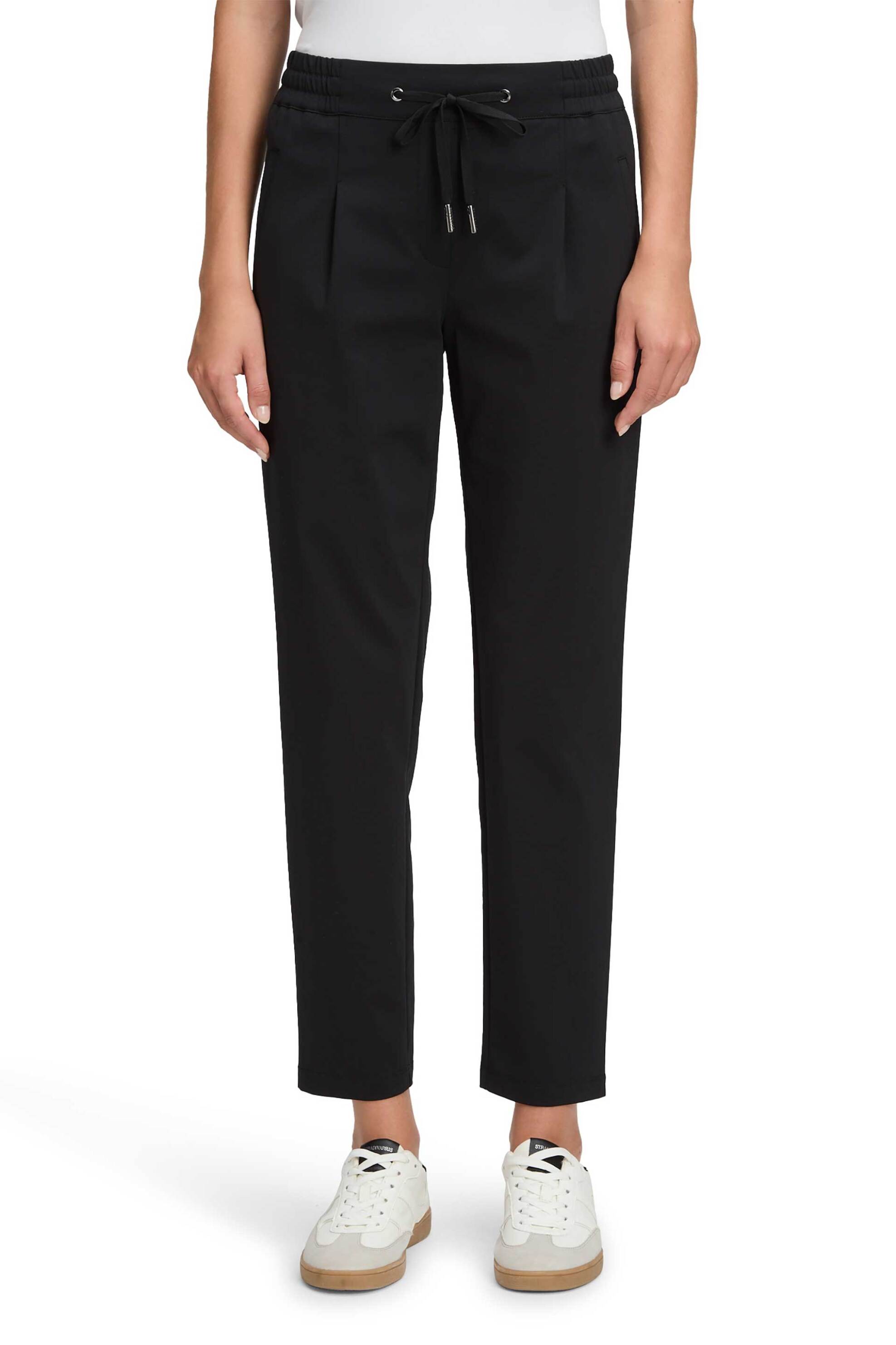 BETTY & CO γυναικείο παντελόνι cropped ψηλόμεσο - 6500/3138 Μαύρο φωτογραφία