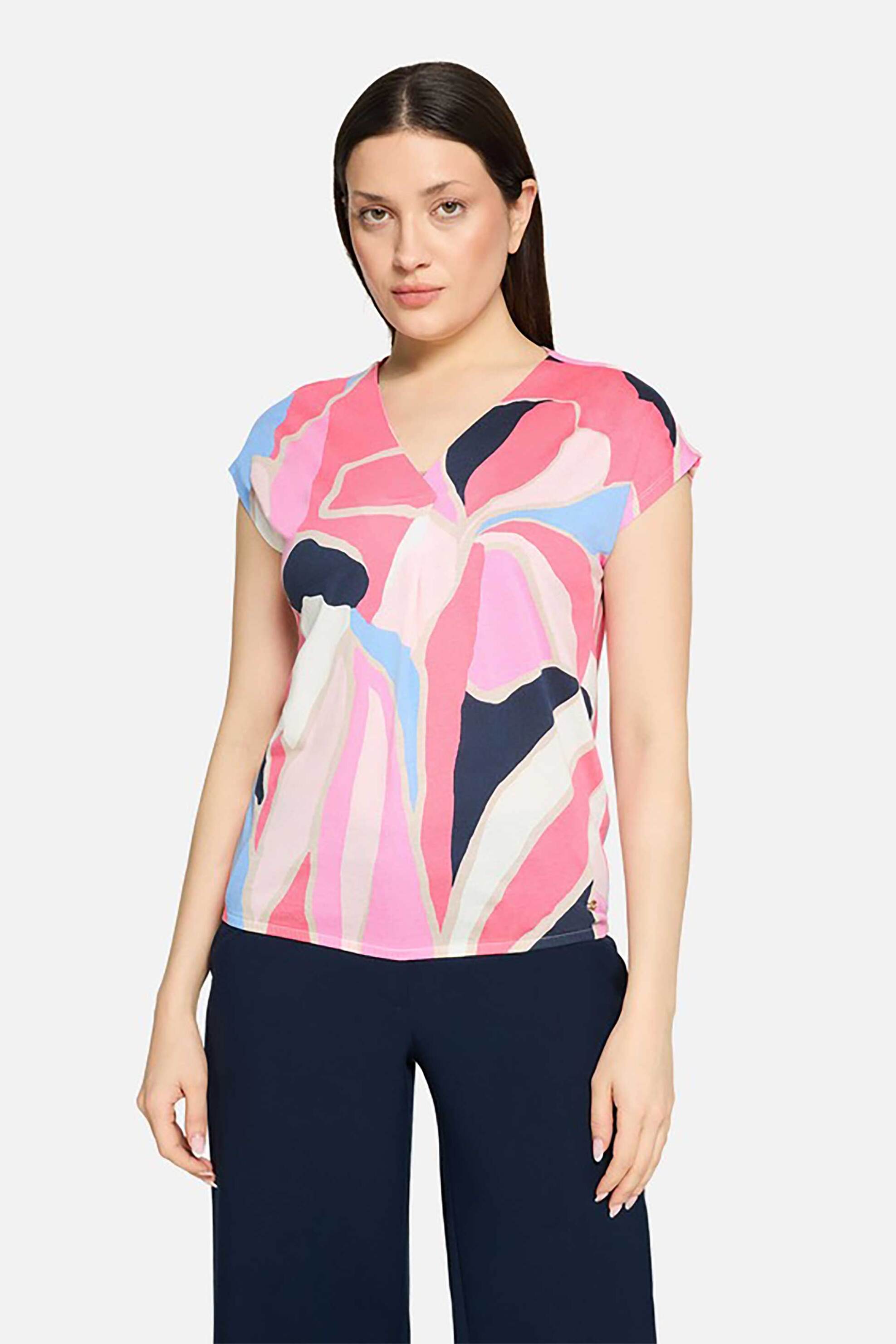 BETTY & CO γυναικεία μπλούζα με print - 2219/3272 Ροζ