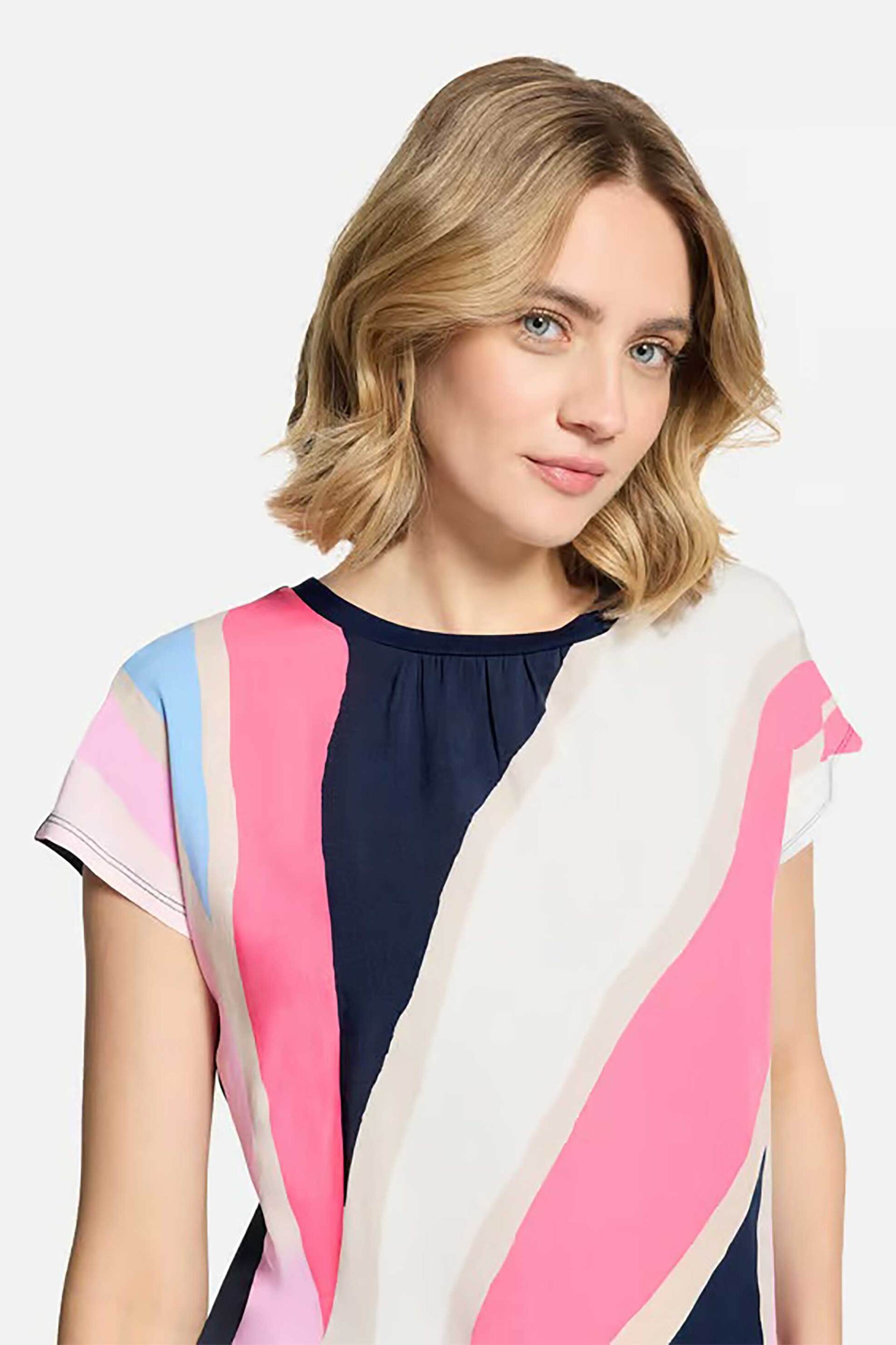 BETTY & CO BETTY & CO γυναικεία μπλούζα με print - 2408/3216 Ροζ - 2