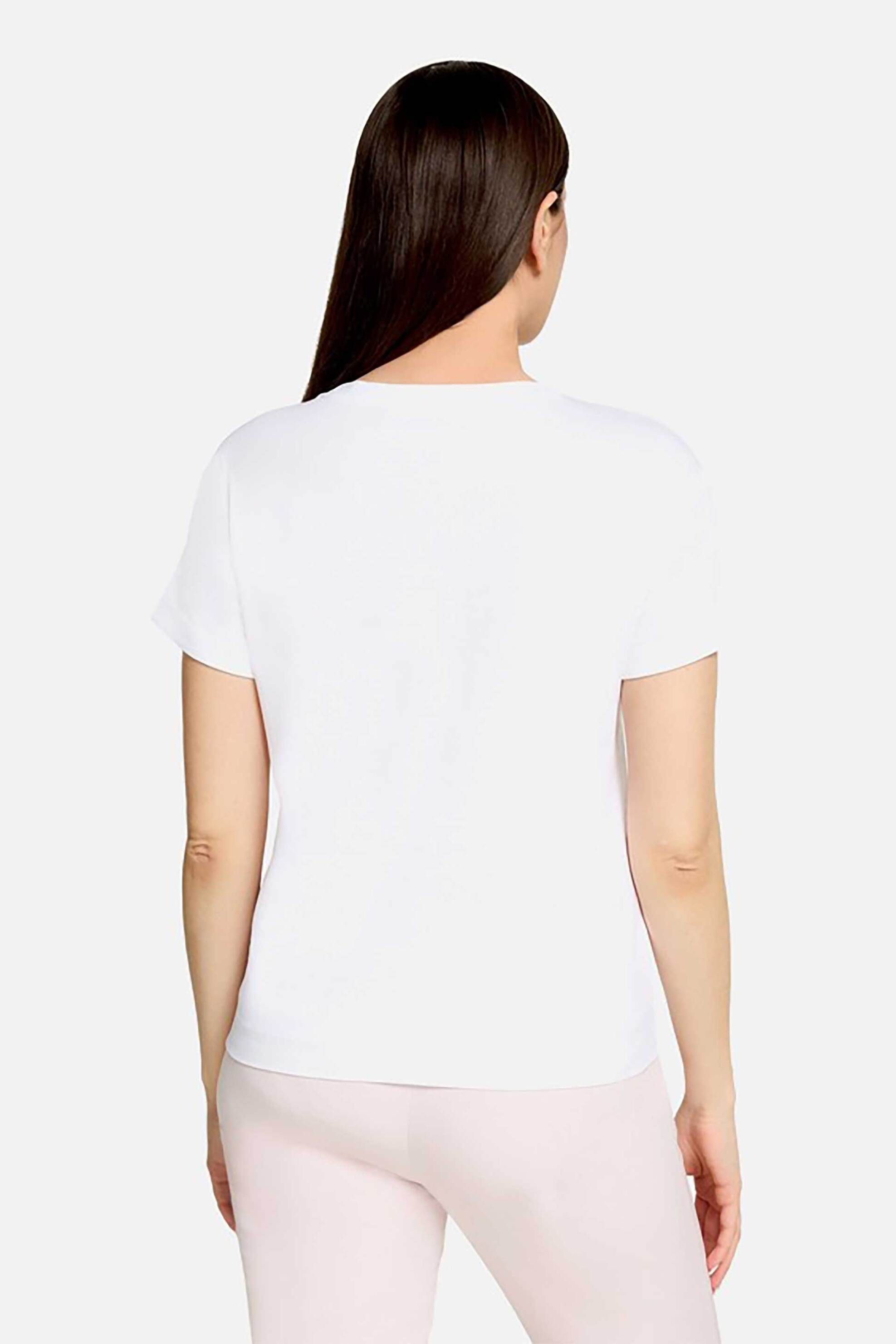 BETTY & CO BETTY & CO γυναικείο T-shirt με lettering από στρας - 2425/3365 Λευκό - 4