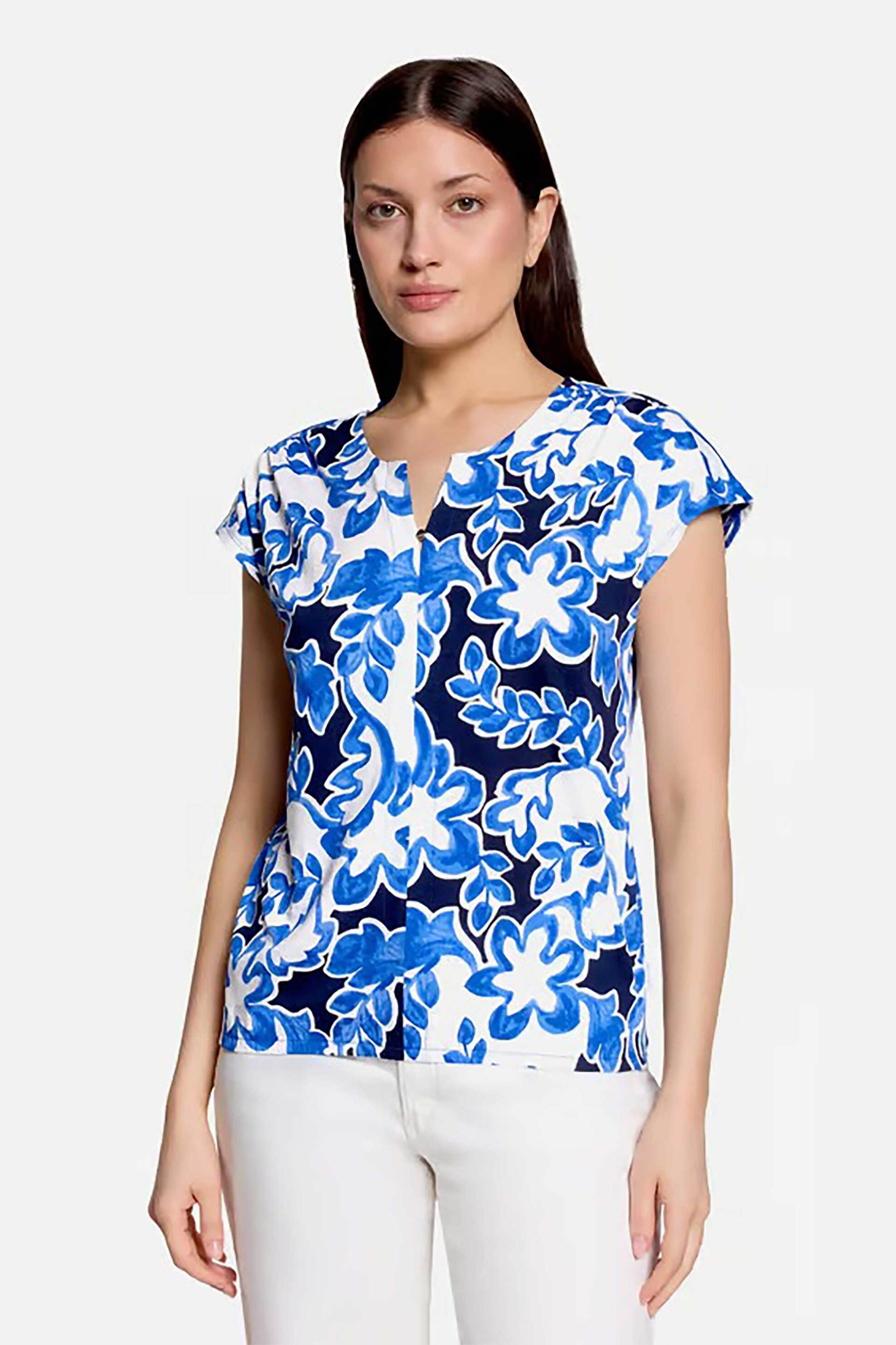 BETTY & CO γυναικεία μπλούζα με floral print - 2999/3415 Μπλε