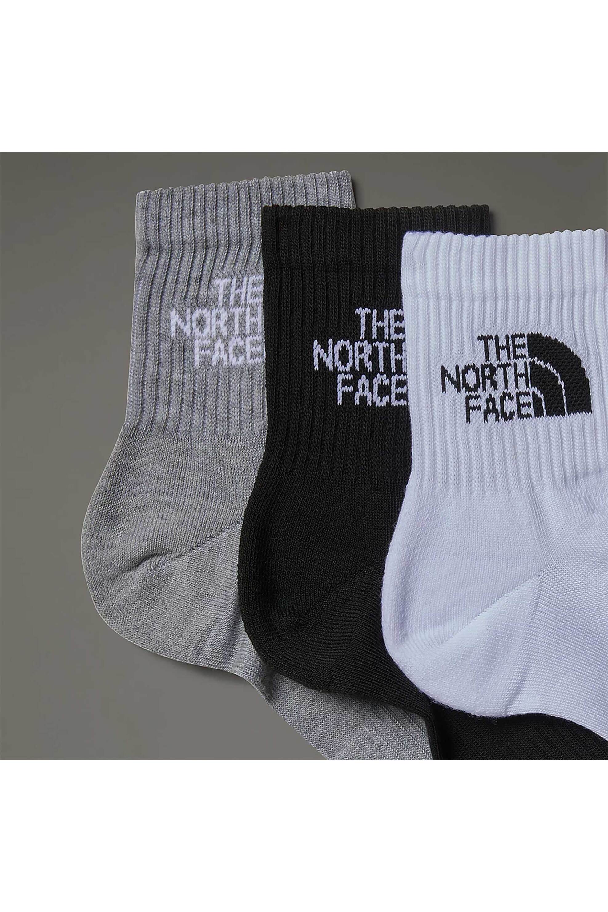 The North Face σετ unisex κάλτσες "Multi Sport Cushion 1/4" - NF0A882G3OW1 Μαύρο φωτογραφία