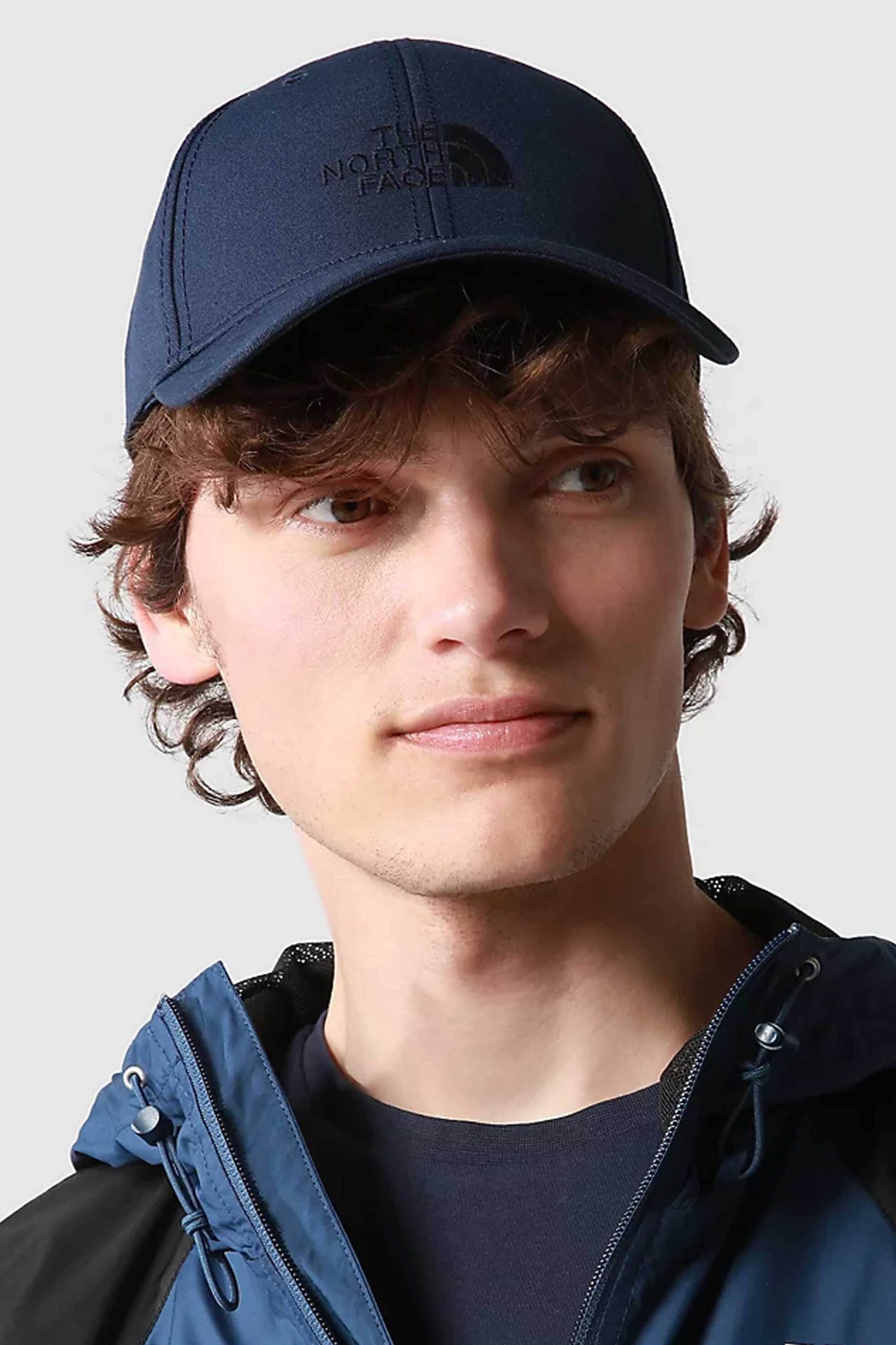 The North Face Ανδρικό Καπέλο Jockey Μονόχρωμο με Κεντημένο Λογότυπο 66 Classic - Nf0A4Vsv8K21 Σκούρο Μπλε