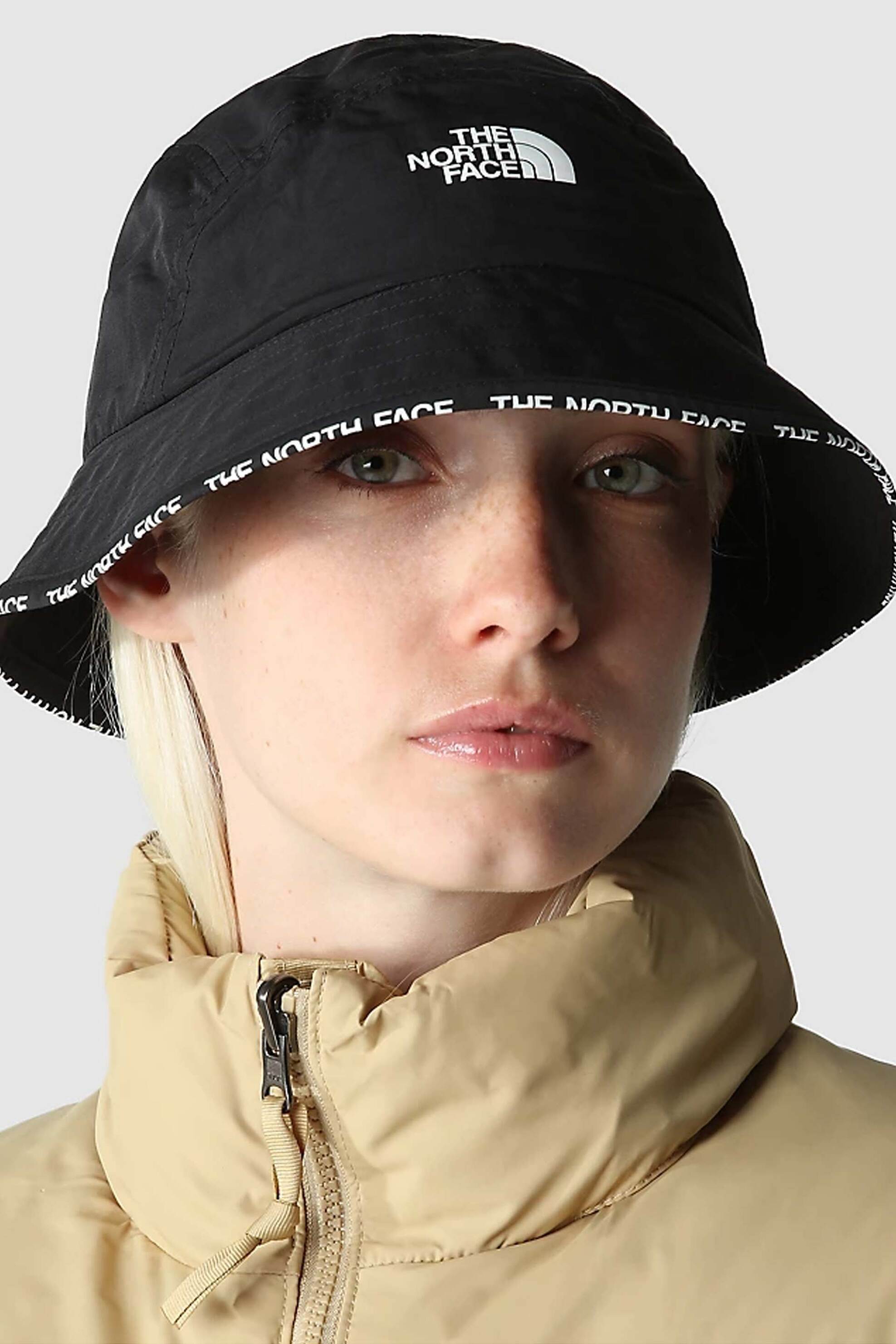 The North Face Unisex Καπέλο Bucket Μονόχρωμο με Contrast Logo Print Cypress - Nf0A7Whajk31 Μαύρο