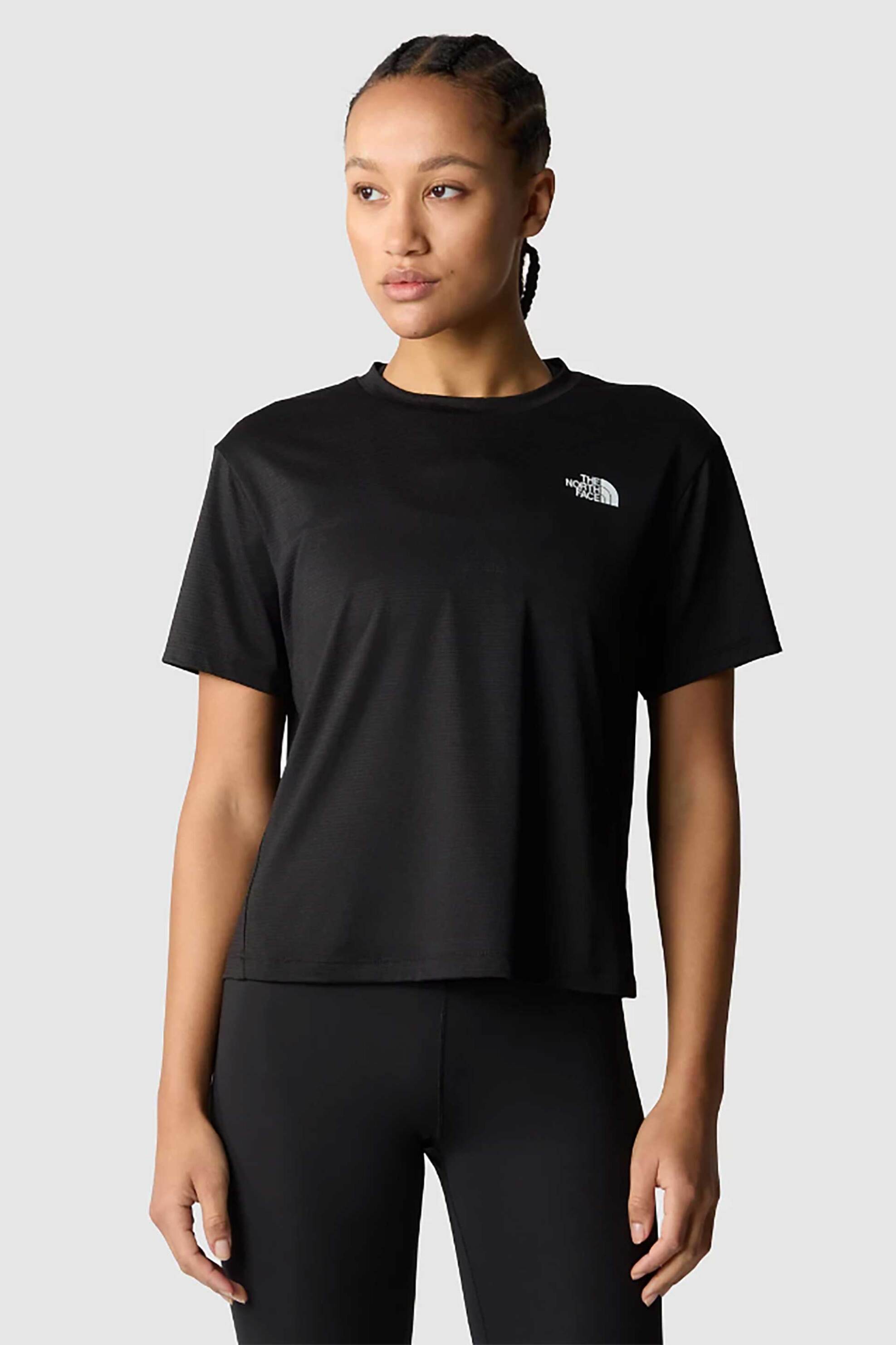 Γυναικεία Ρούχα & Αξεσουάρ > Γυναικεία Ρούχα > Γυναικεία Τοπ > Γυναικεία T-Shirts The North Face γυναικείο T-shirt μονόχρωμο με contrast logo prints "Flex Circuit" - NF0A87JVJK31 Μαύρο