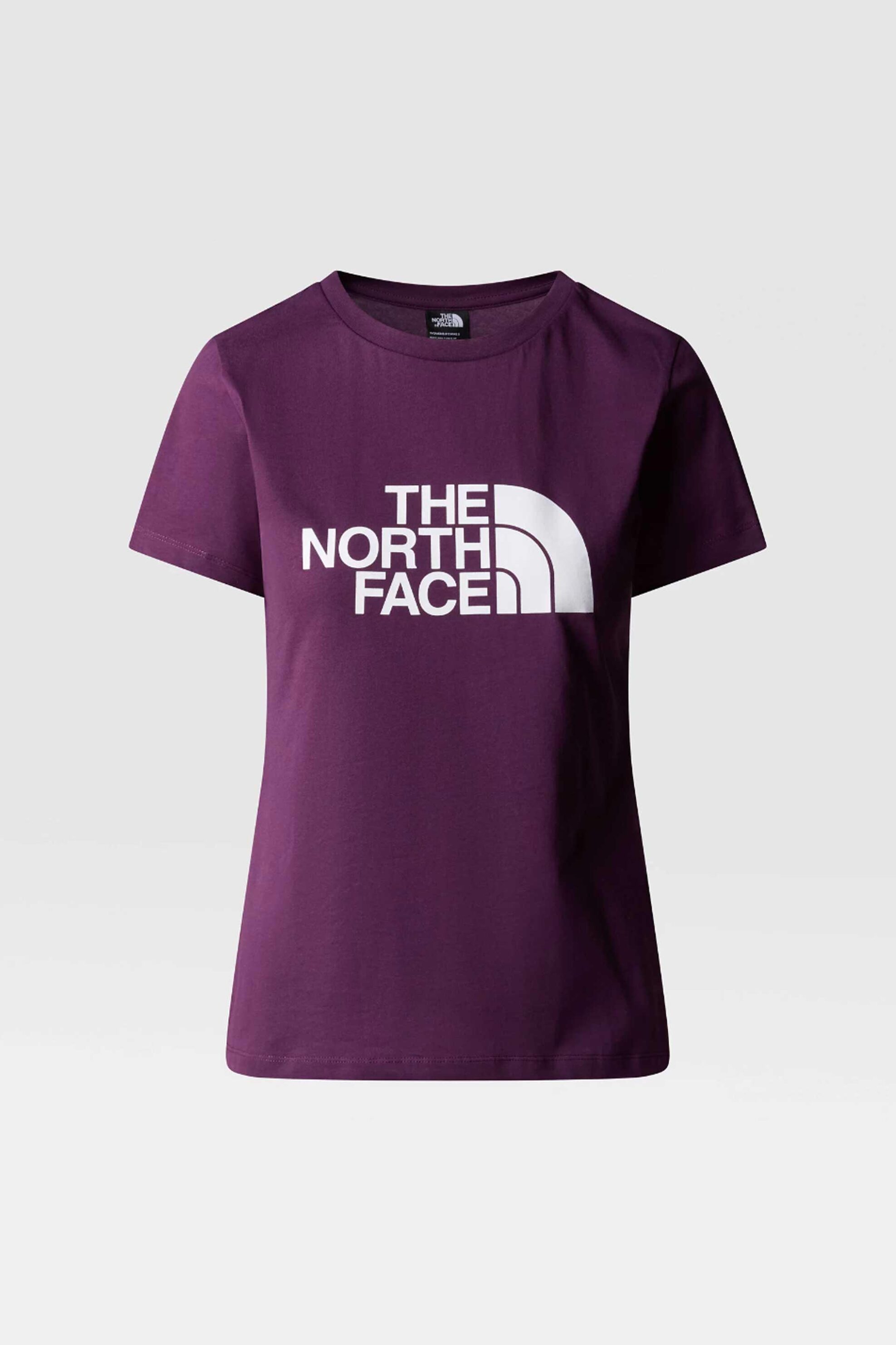 Γυναικεία Ρούχα & Αξεσουάρ > Γυναικεία Ρούχα > Γυναικεία Τοπ > Γυναικεία T-Shirts The North Face γυναικείο T-shirt βαμβακερό μονόχρωμο με contrast logo prints "Easy" - NF0A87N6V6V1 Μοβ Σκούρο
