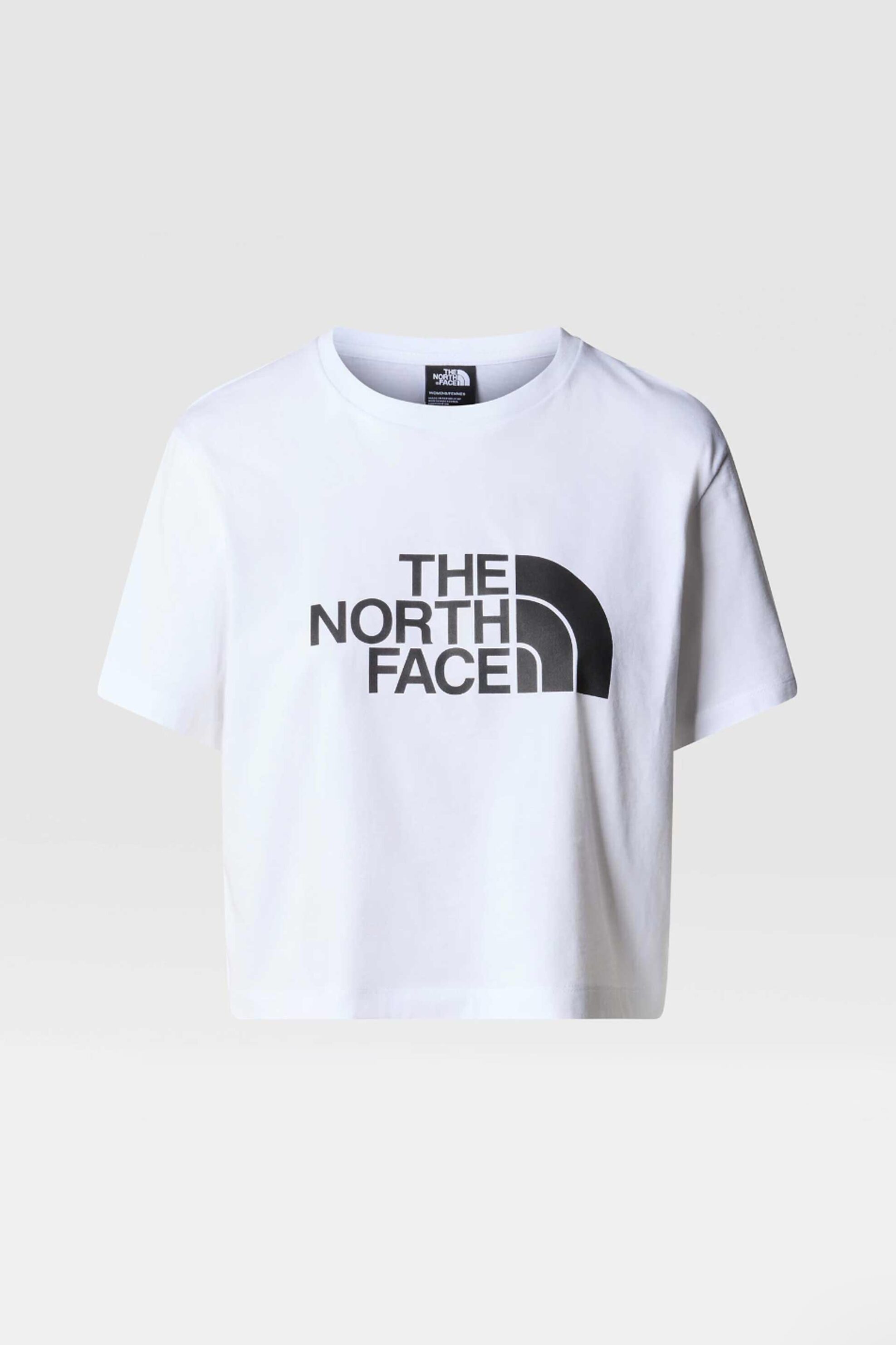 Γυναικεία Ρούχα & Αξεσουάρ > Γυναικεία Ρούχα > Γυναικεία Τοπ > Γυναικεία T-Shirts The North Face γυναικείο cropped T-shirt βαμβακερό μονόχρωμο με contrast logo prints "Easy" - NF0A87NAFN41 Λευκό