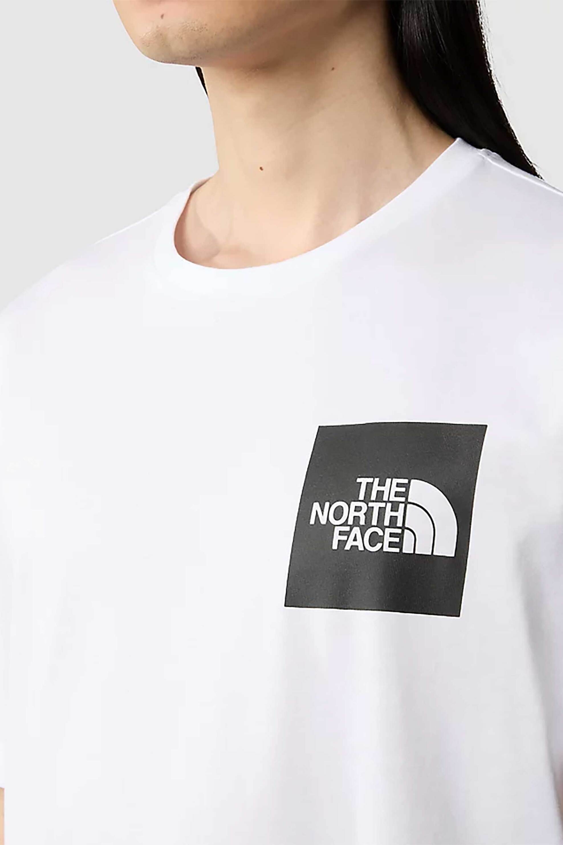 The North Face ανδρικό T-shirt μονόχρωμο με logo print "Fine T-shirt" - NF0A87NDFN41 Λευκό φωτογραφία