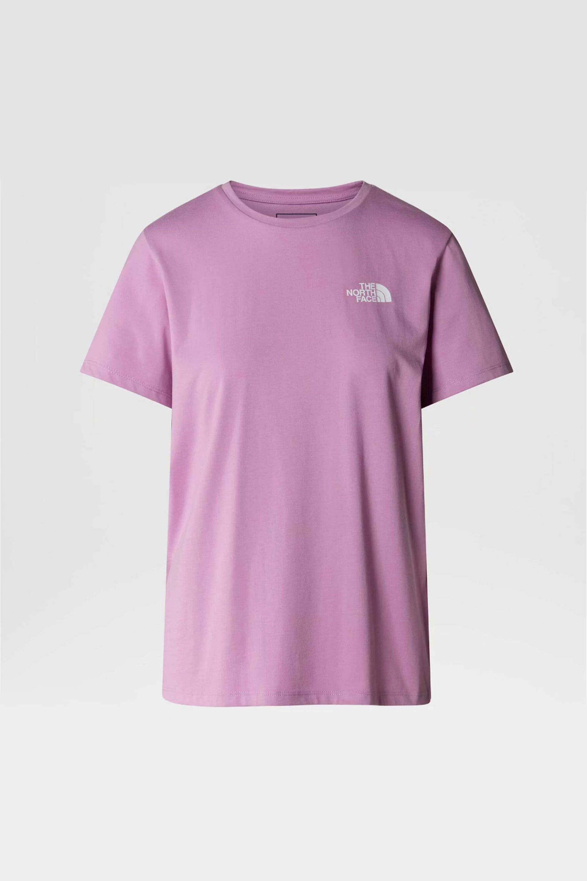 Γυναικεία Ρούχα & Αξεσουάρ > Γυναικεία Ρούχα > Γυναικεία Τοπ > Γυναικεία T-Shirts The North Face γυναικείο T-shirt μονόχρωμο με contrast prints "Foundation Mountain" - NF0A882VPO21 Ροζ