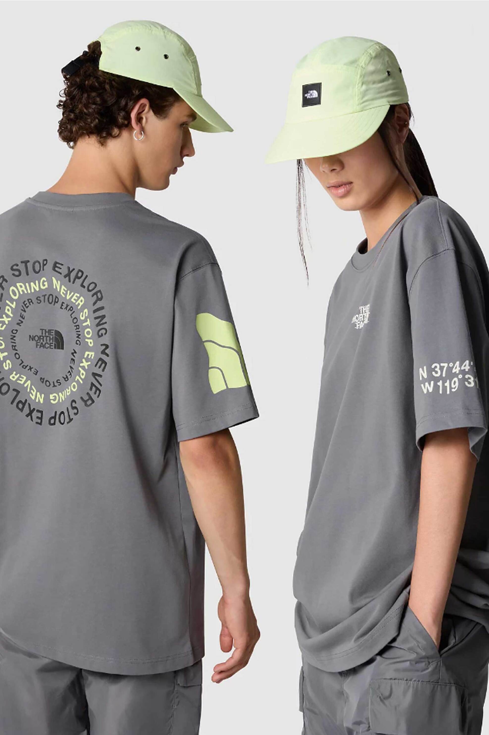 Ανδρική Μόδα > Ανδρικά Ρούχα > Ανδρικές Μπλούζες > Ανδρικά T-Shirts The North Face unisex T-shirt βαμβακερό μονόχρωμο με contrast prints "NSE Graphic" - NF0A87F60UZ1 Γκρι