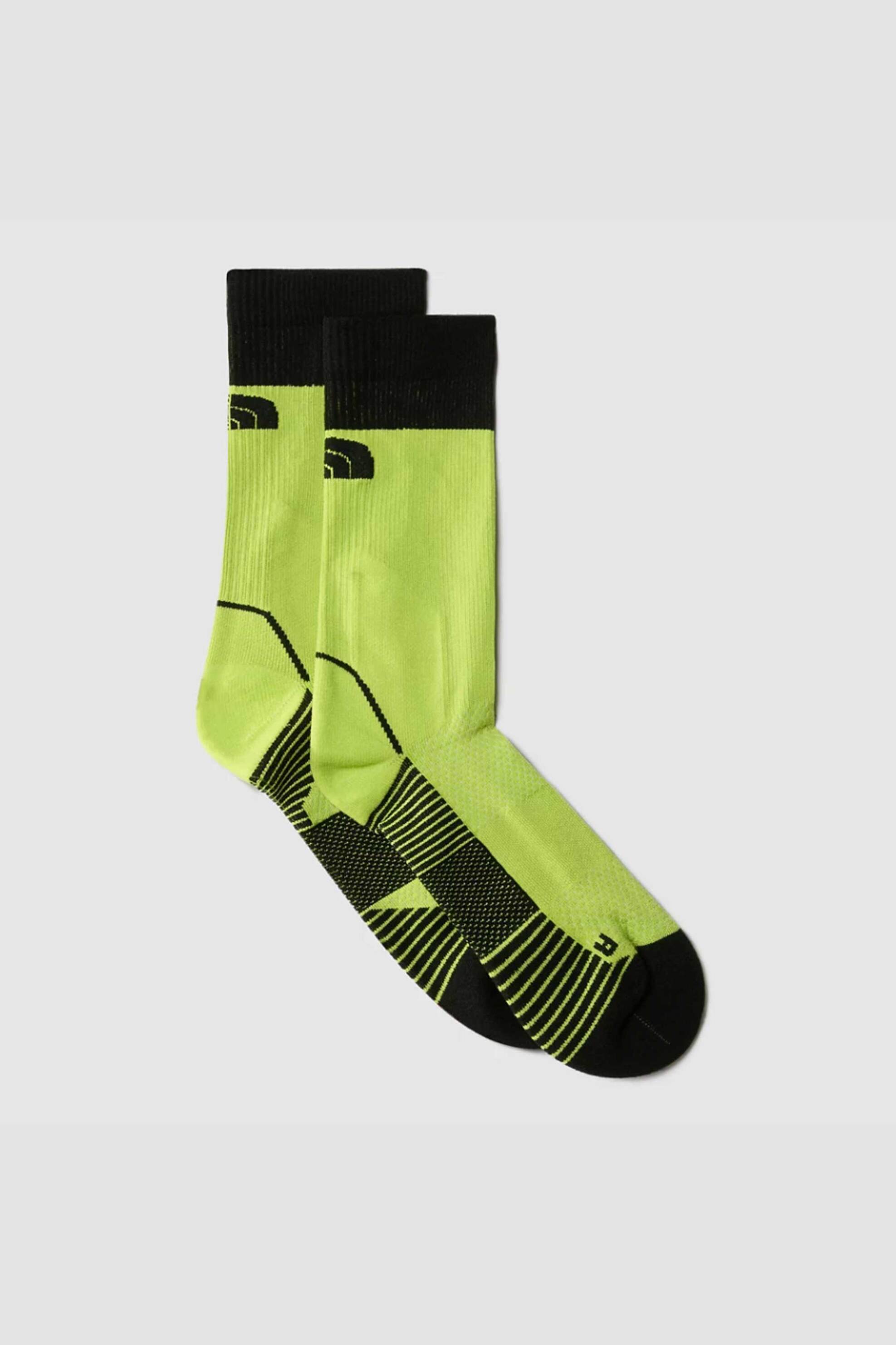The North Face unisex κάλτσες δίχρωμες με contrast λογότυπο "Trail Run Crew" - NF0A882FRIQ1 Πράσινο Lime