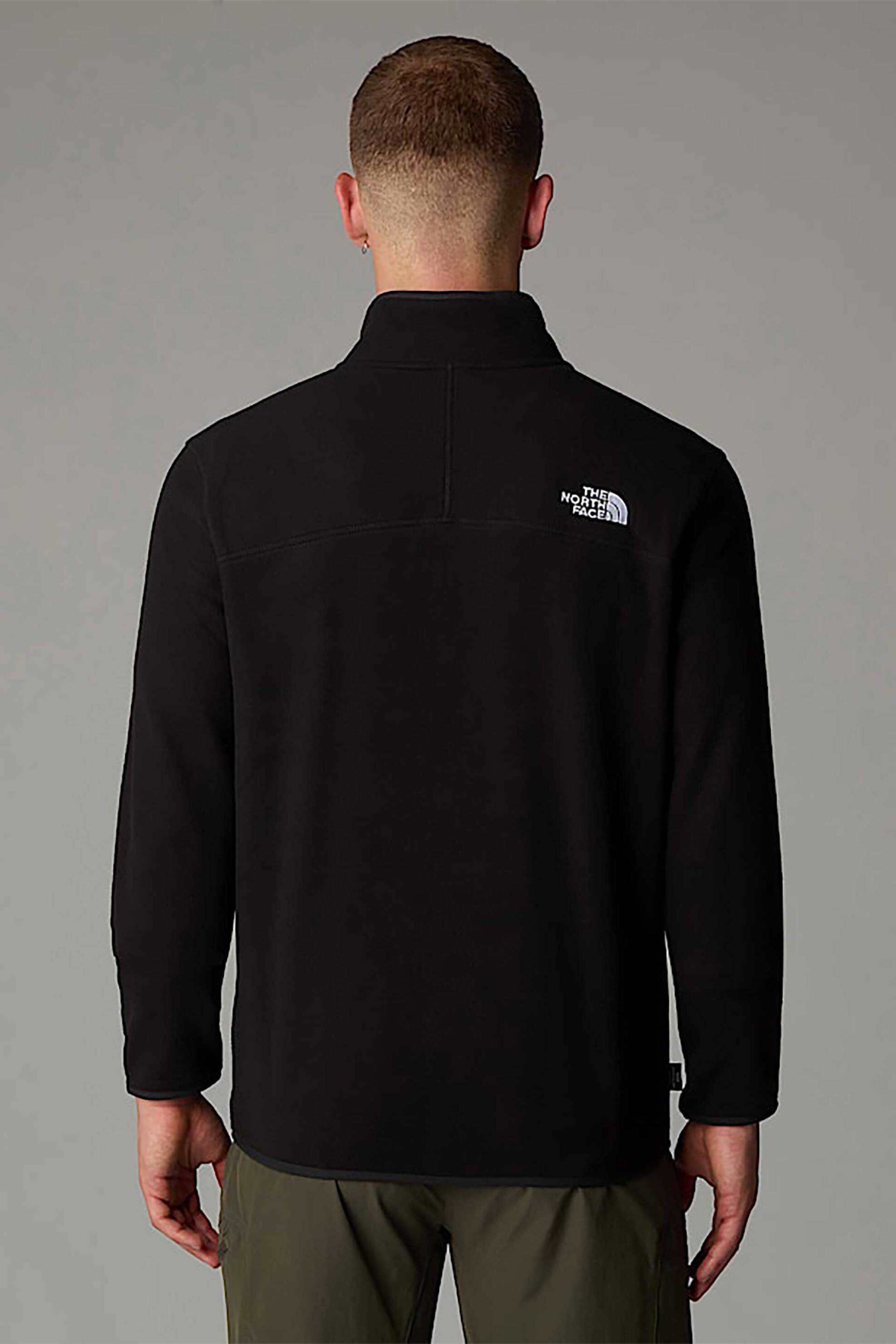 The North Face ανδρική fleece μπλούζα με φερμουάρ 1/2 ''M 100 Glacier '' - NF0A855W4H01 Μαύρο φωτογραφία