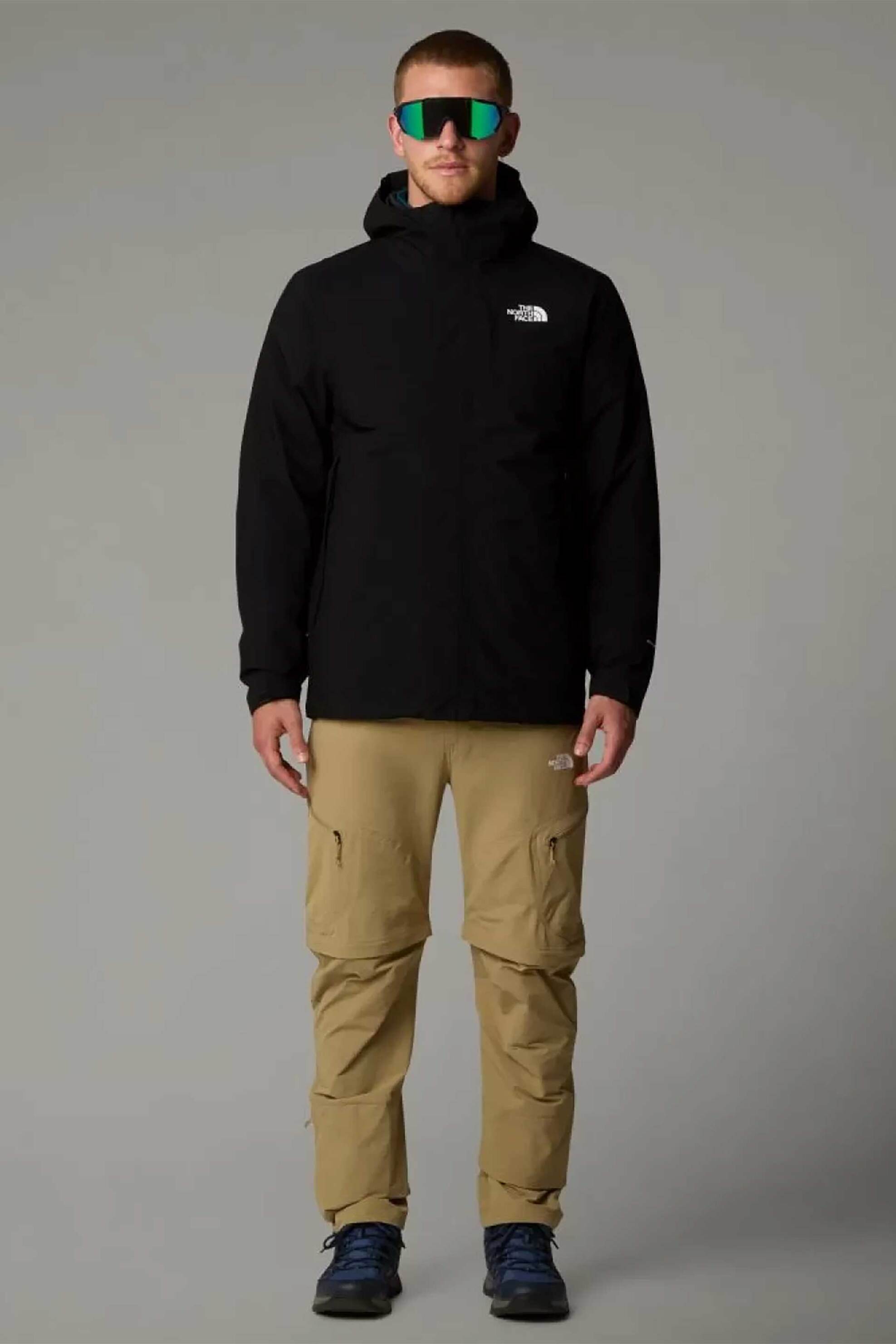 The North Face ανδρικό μπουφάν με κουκούλα μονόχρωμο και λογότυπο - NF0A5IWI4H01 Μαύρο φωτογραφία