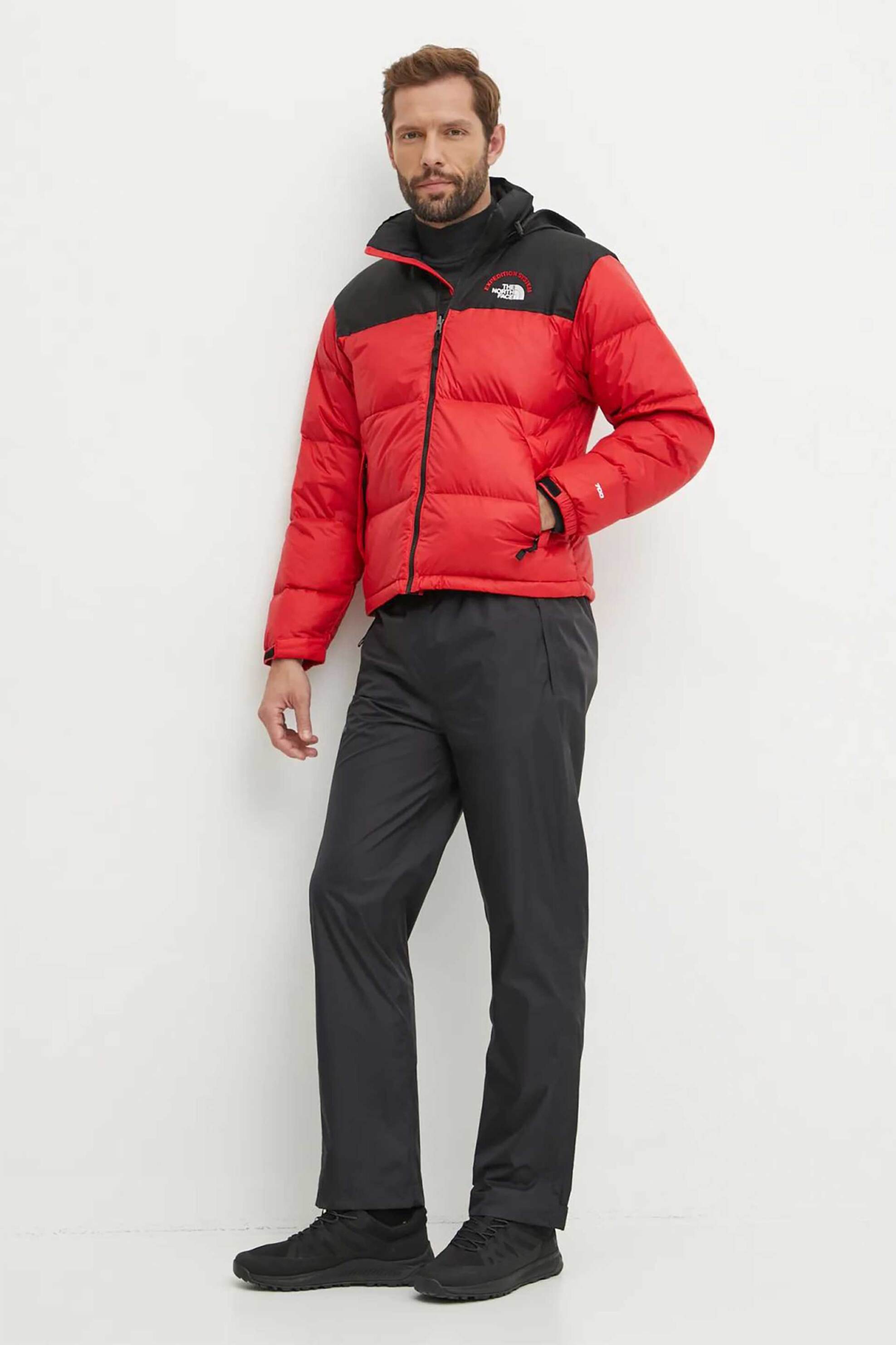 The North Face ανδρικό αδιάβροχο μπουφάν με κουκούλα "TNF x 30th Years HMLYN" - NF0A3C8D7GO1 Κόκκινο φωτογραφία