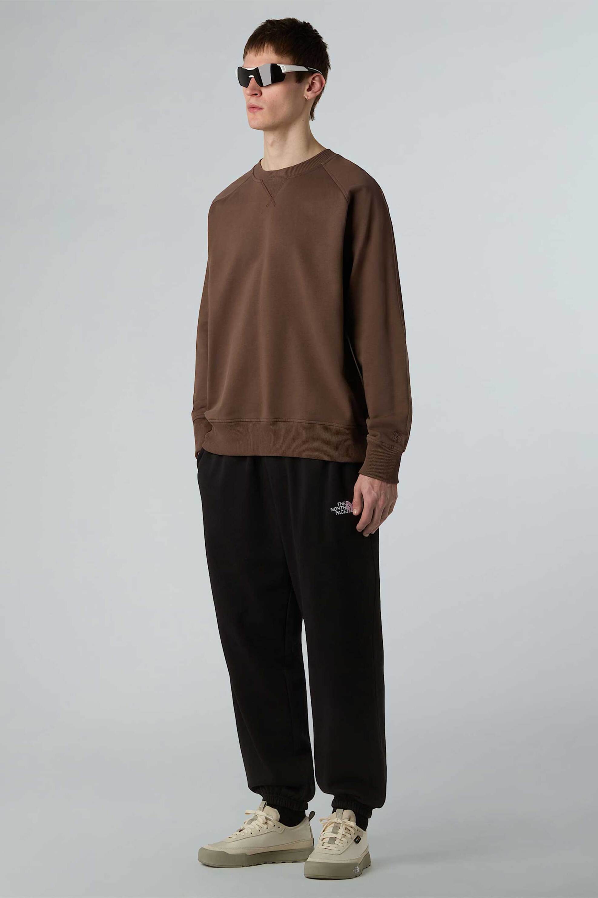 The North Face ανδρικό παντελόνι φόρμας με λογότυπο Relaxed Straight Fit "Essential" - NF0A8C1FJK31 Μαύρο